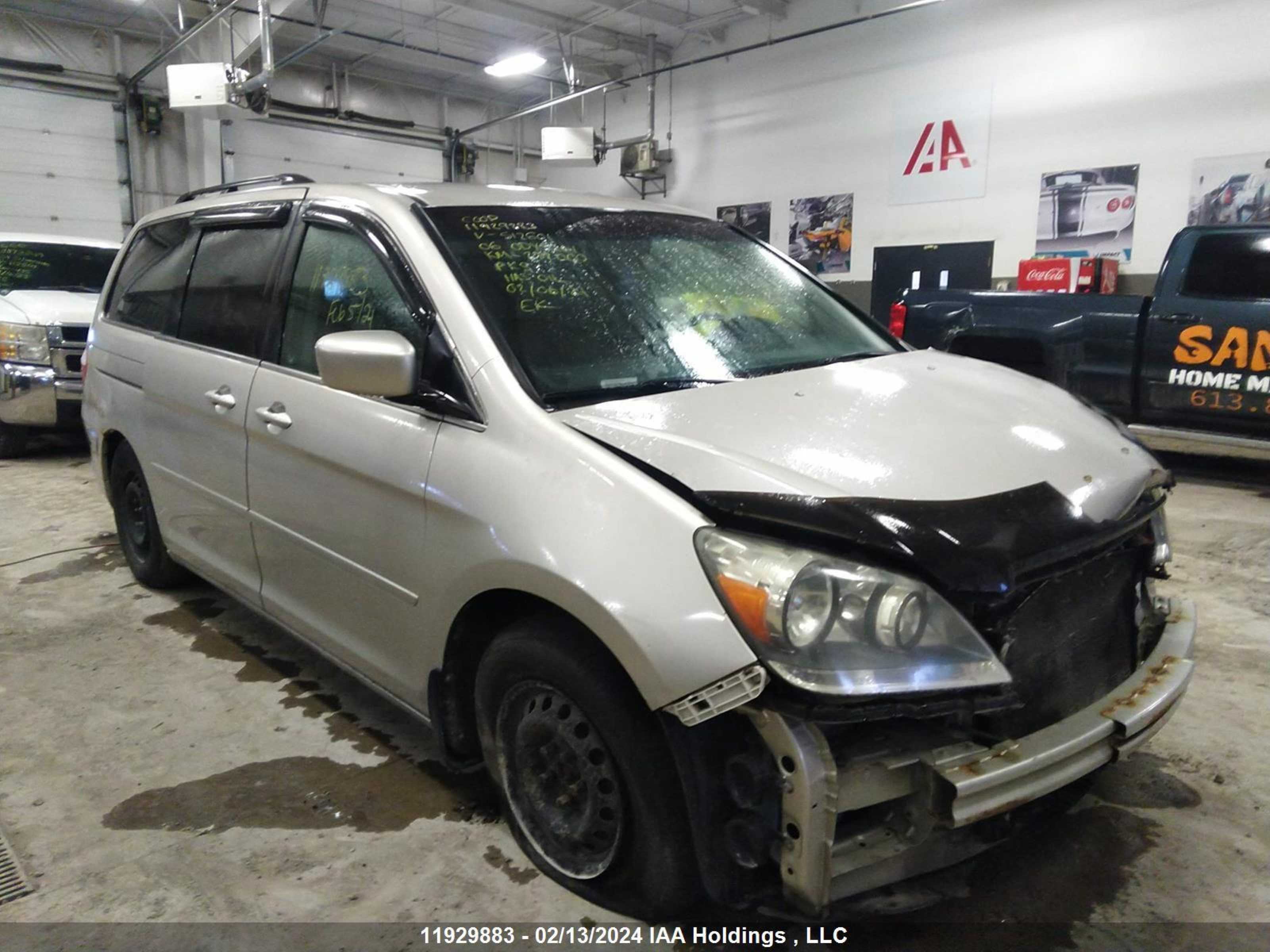 HONDA ODYSSEY 2006 5fnrl38476b512601