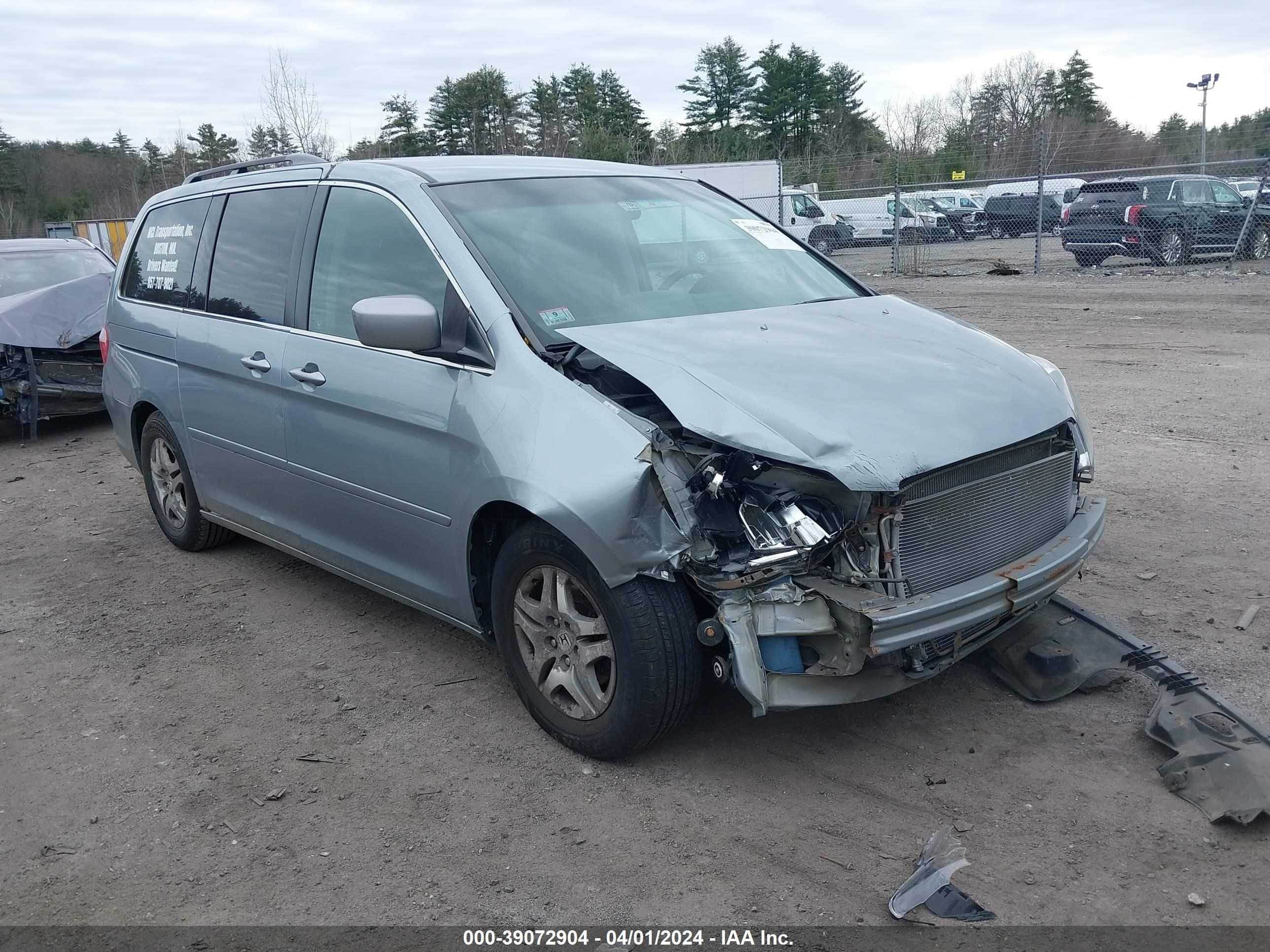 HONDA ODYSSEY 2006 5fnrl38496b077032