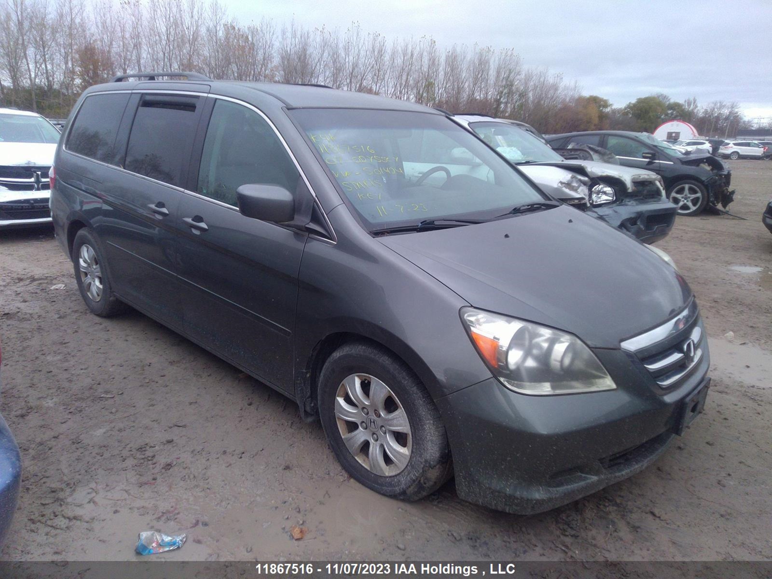 HONDA ODYSSEY 2007 5fnrl38497b501424