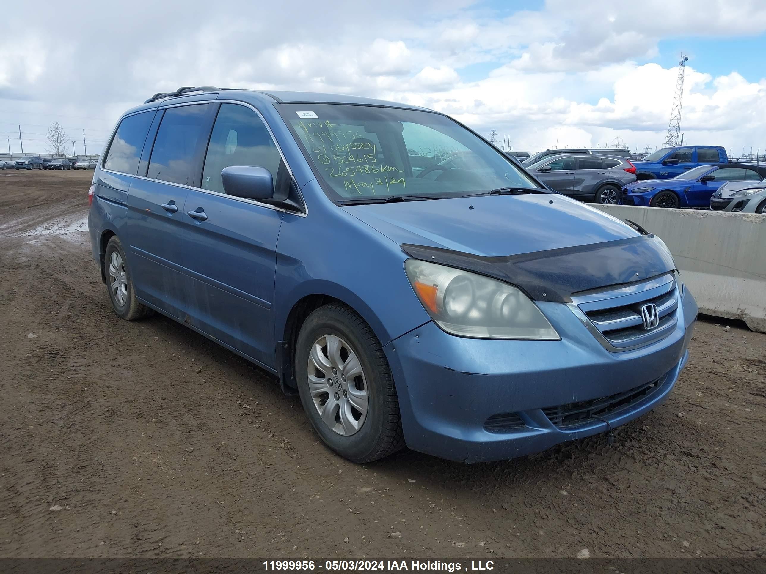 HONDA ODYSSEY 2007 5fnrl38497b504615