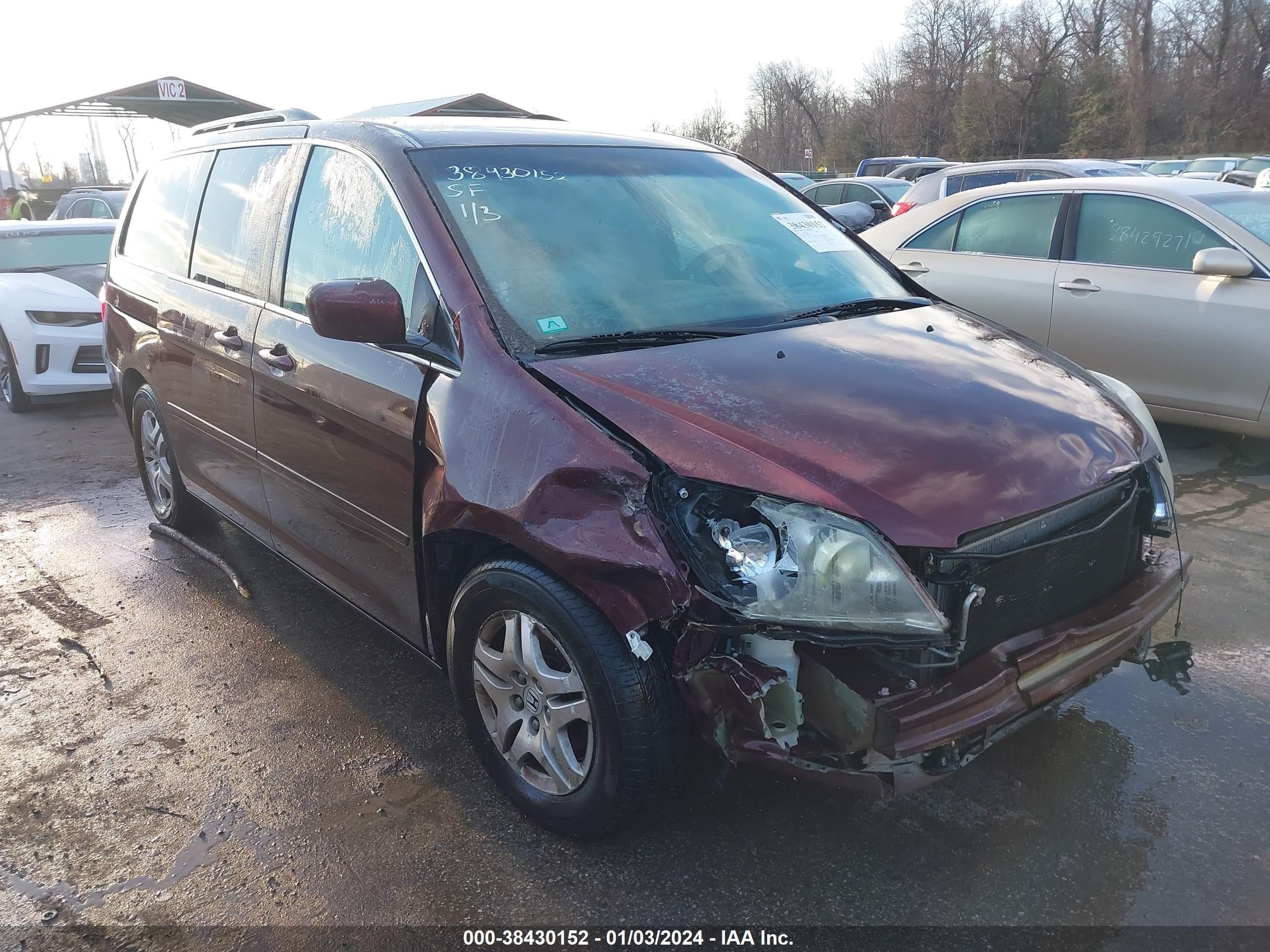 HONDA ODYSSEY 2007 5fnrl384x7b110640