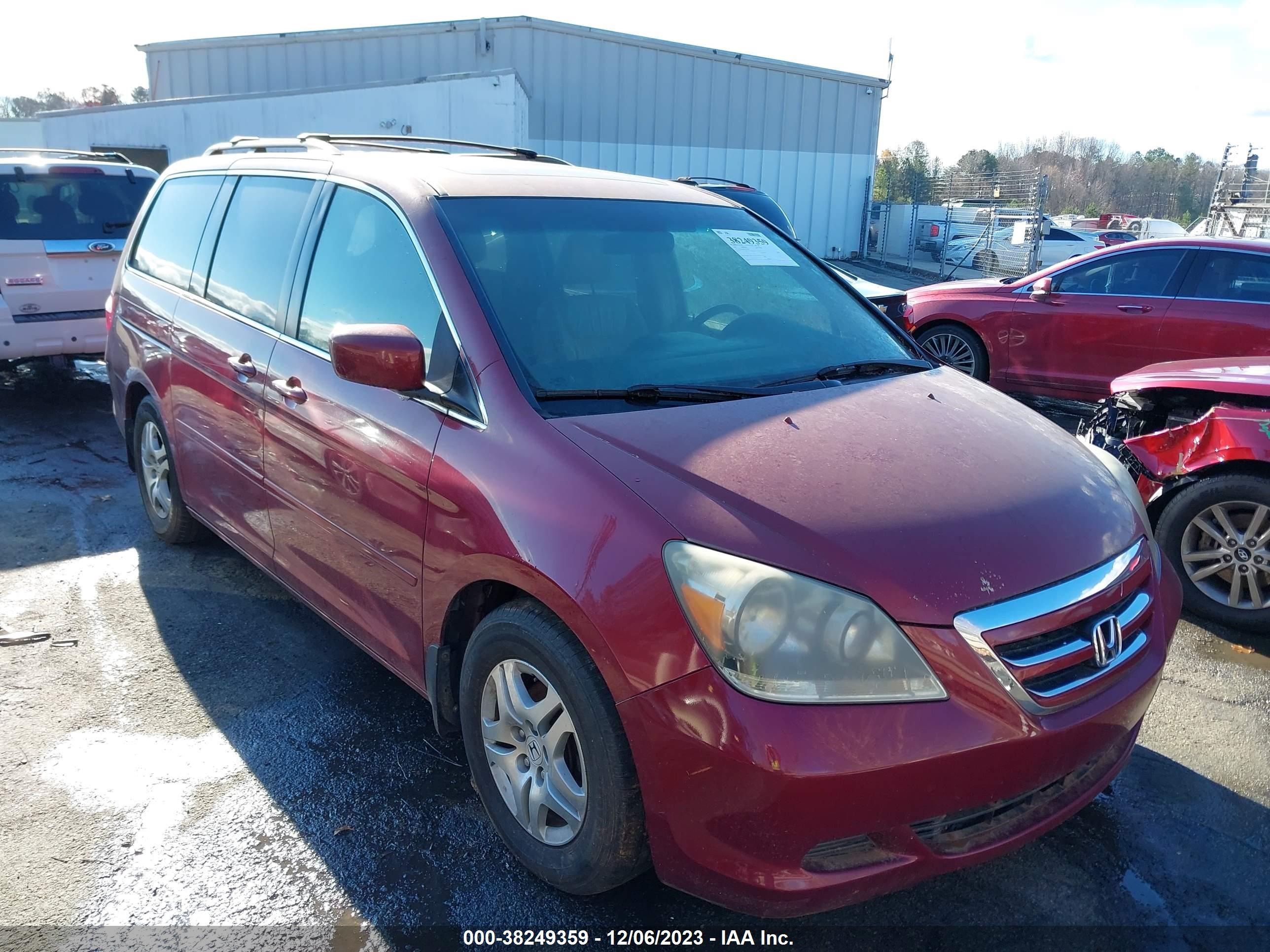 HONDA ODYSSEY 2006 5fnrl38606b128189