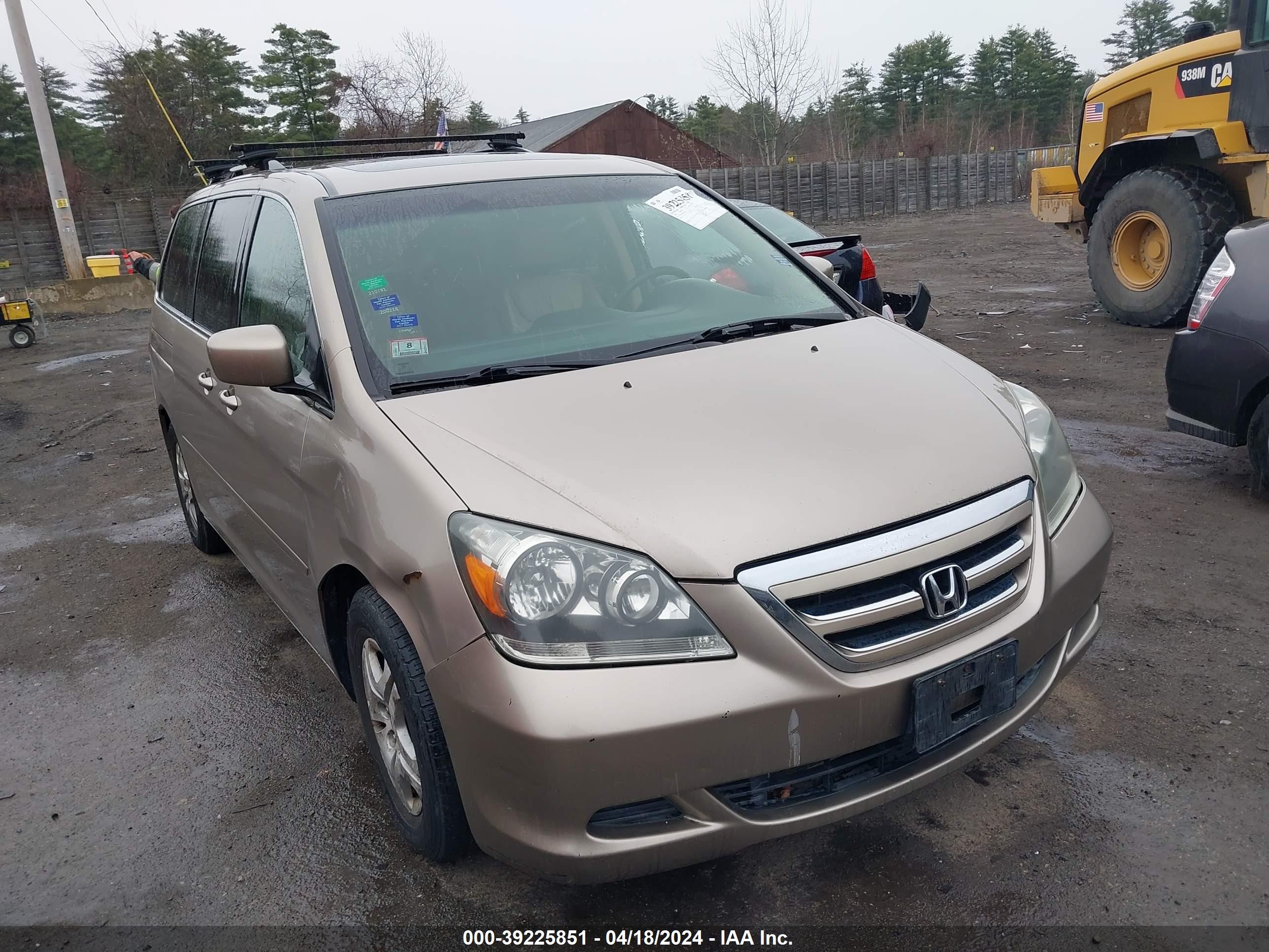 HONDA ODYSSEY 2007 5fnrl38607b443480