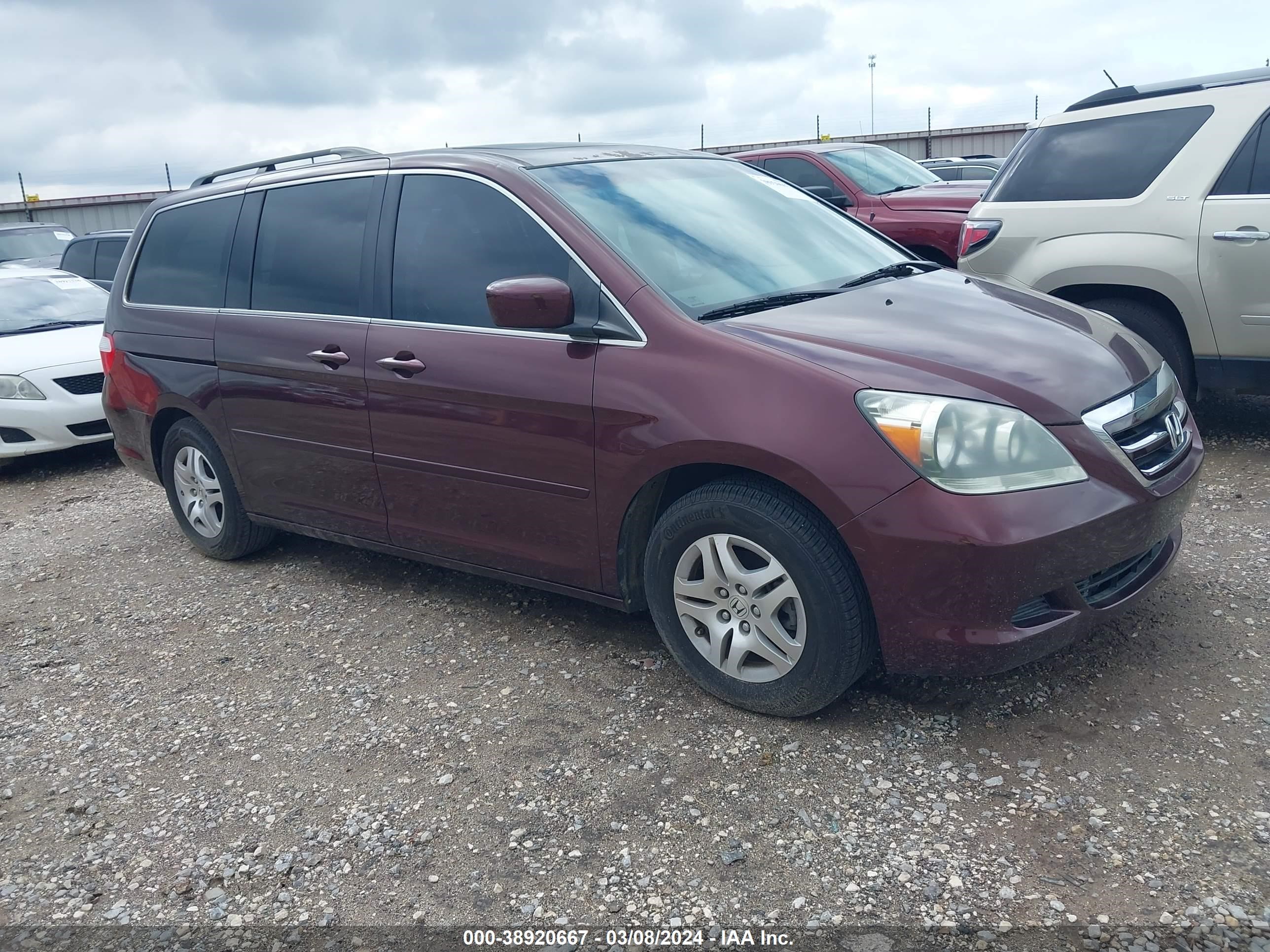 HONDA ODYSSEY 2007 5fnrl38617b439924