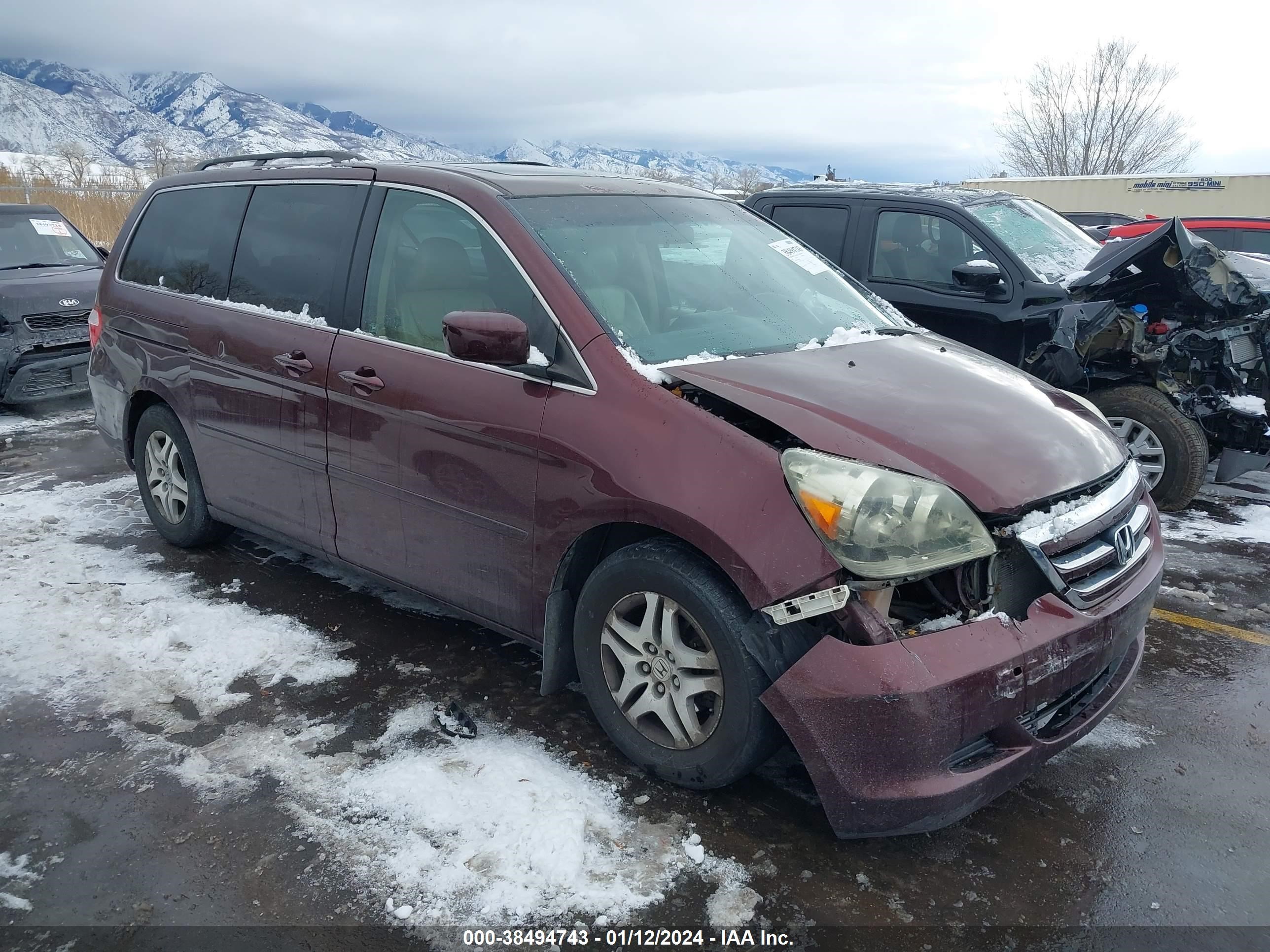 HONDA ODYSSEY 2007 5fnrl38627b419696