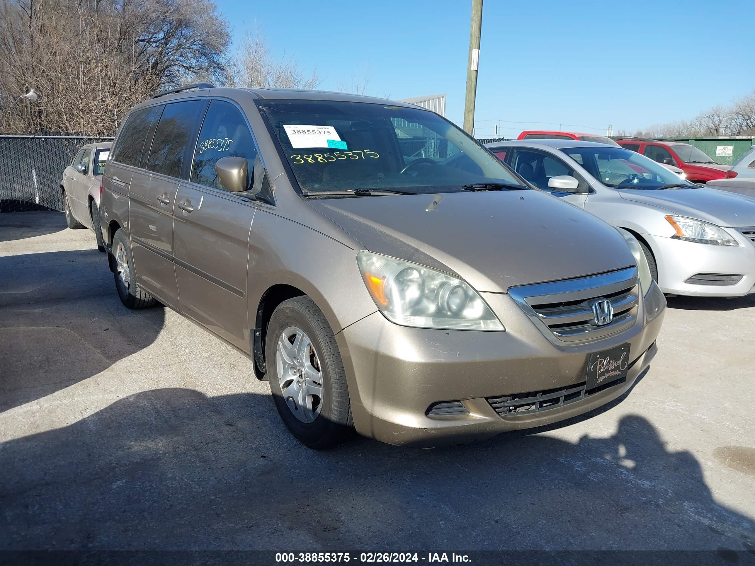 HONDA ODYSSEY 2007 5fnrl38627b423134