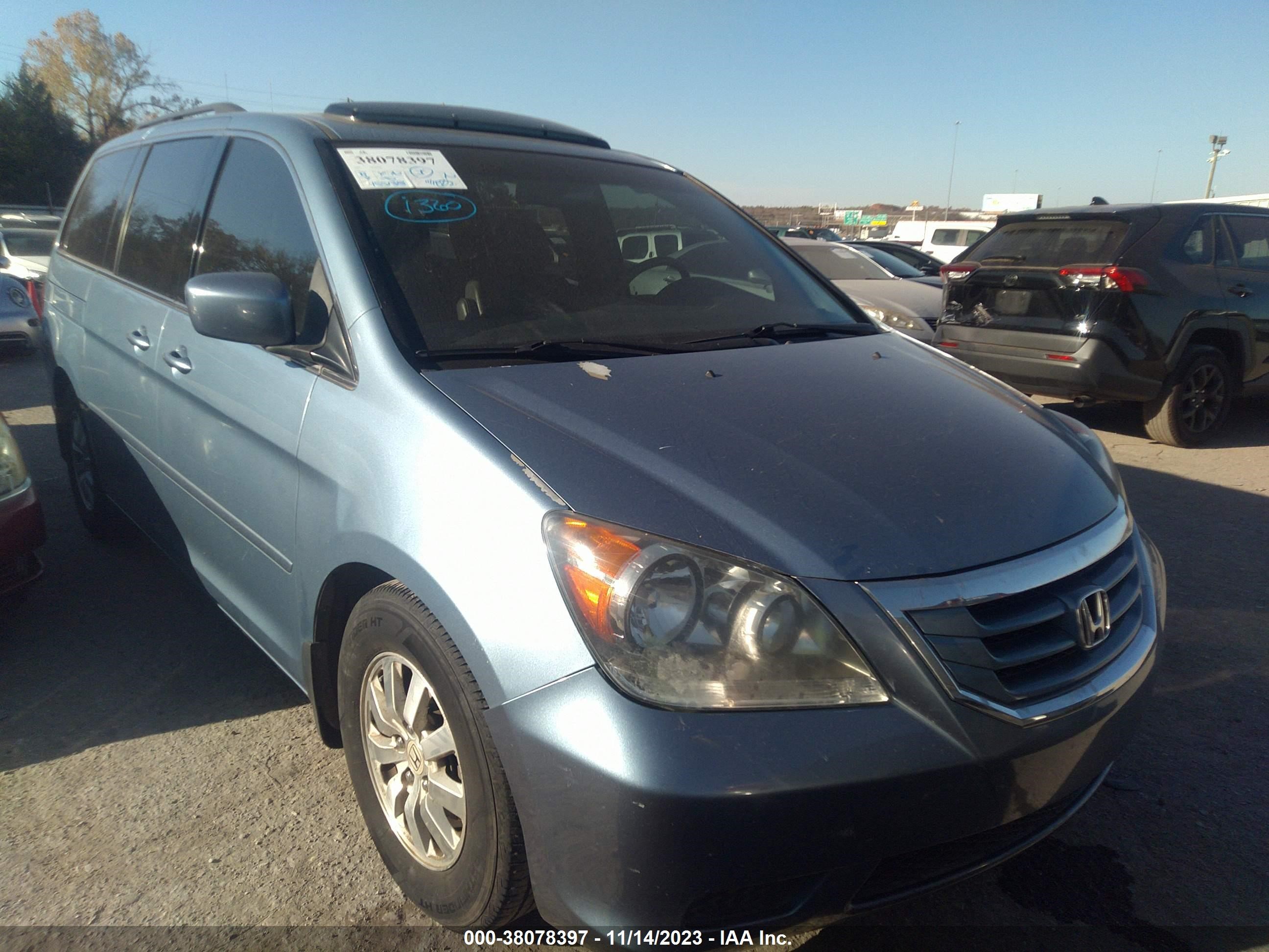 HONDA ODYSSEY 2009 5fnrl38629b034240