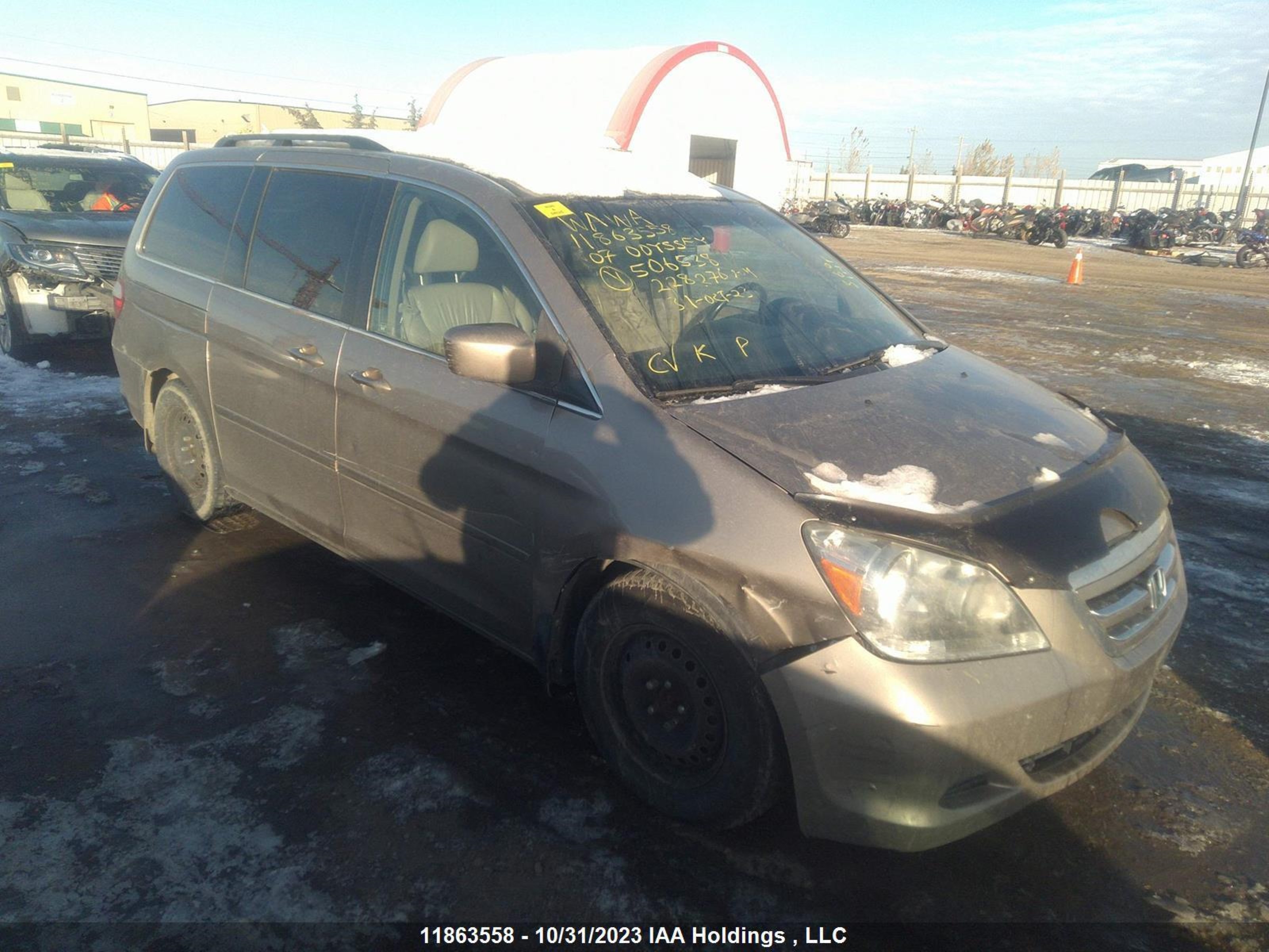 HONDA ODYSSEY 2007 5fnrl38637b506538