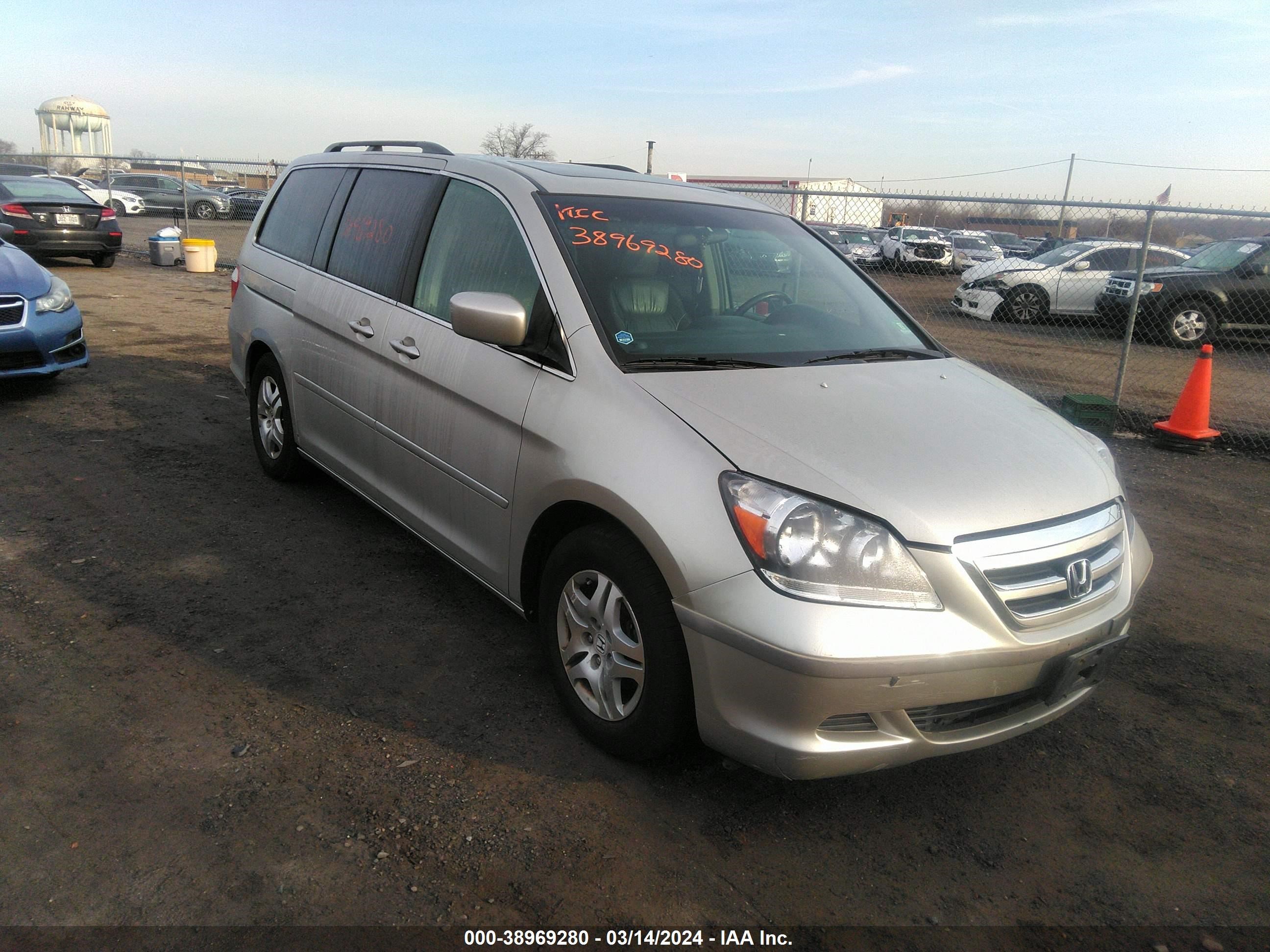 HONDA ODYSSEY 2006 5fnrl38646b409007