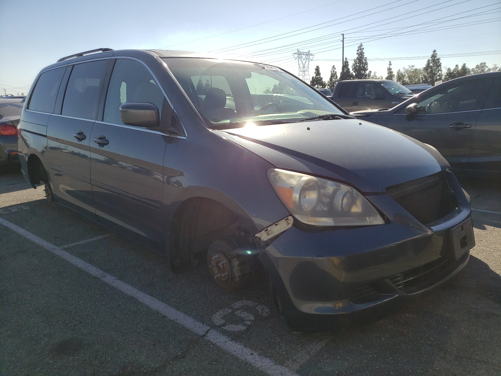 HONDA ODYSSEY EX 2006 5fnrl38646b442573