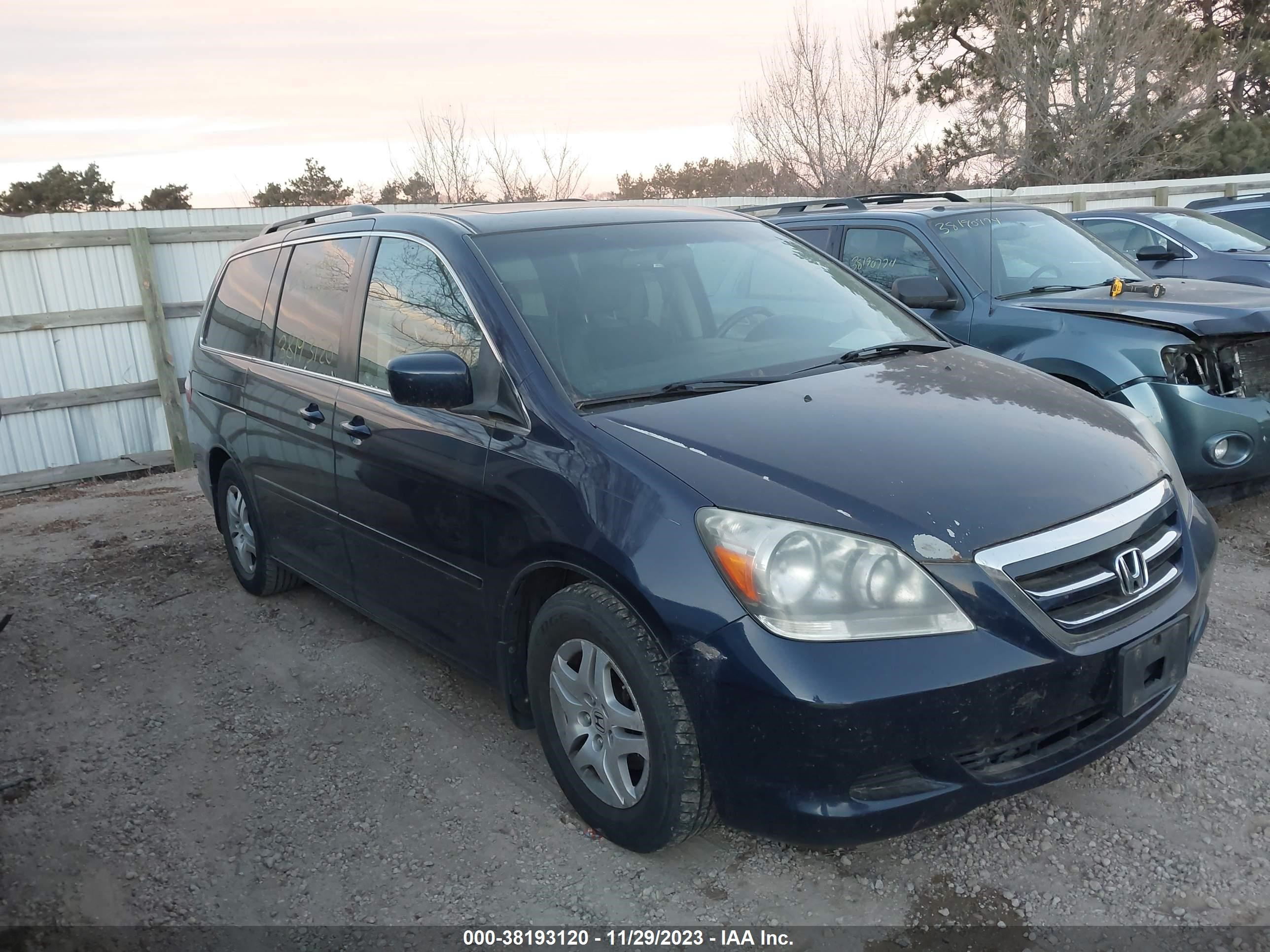 HONDA ODYSSEY 2007 5fnrl38647b097918