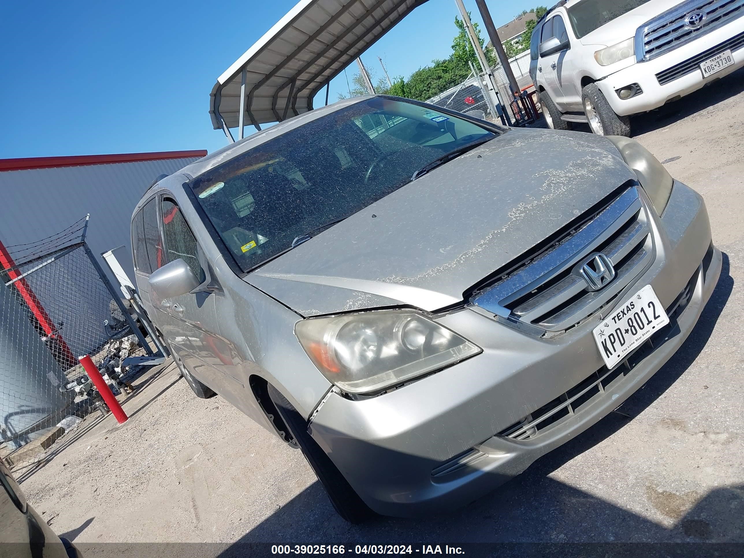 HONDA ODYSSEY 2007 5fnrl38647b431106