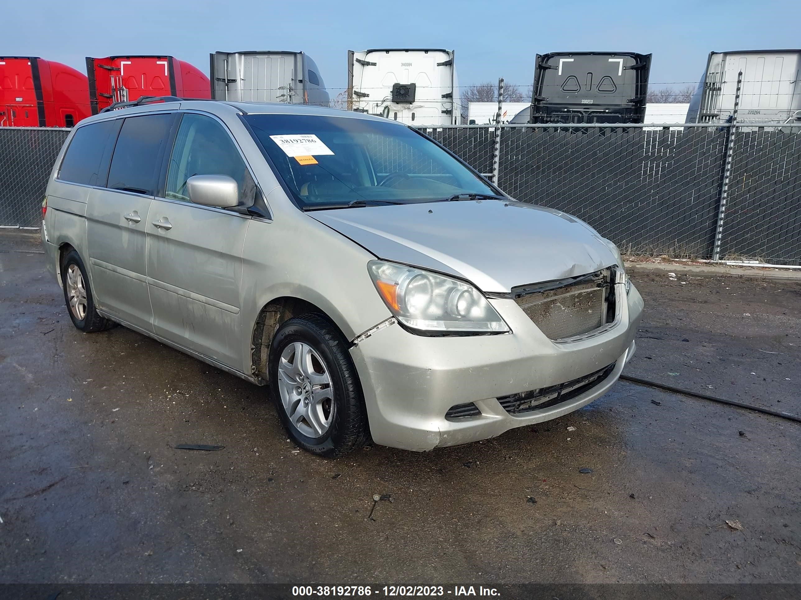 HONDA ODYSSEY 2007 5fnrl38647b460542