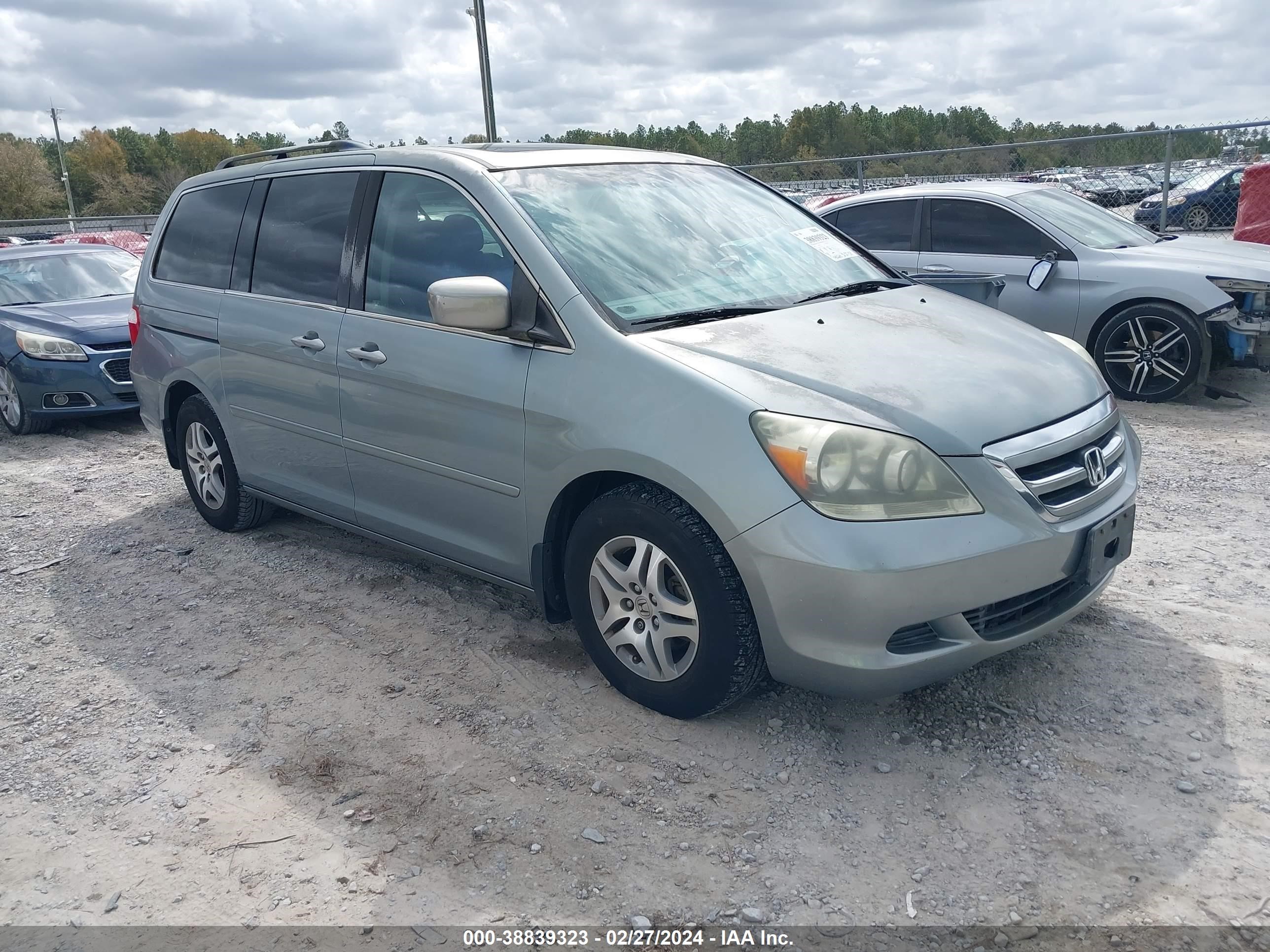 HONDA ODYSSEY 2007 5fnrl38657b011922