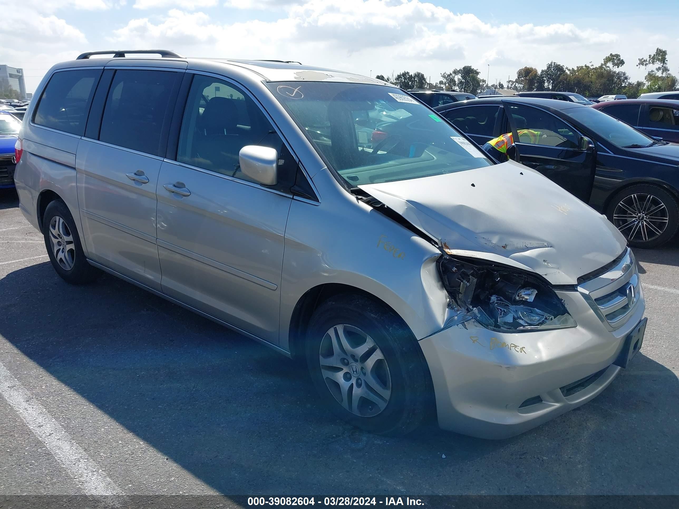 HONDA ODYSSEY 2007 5fnrl38657b409562