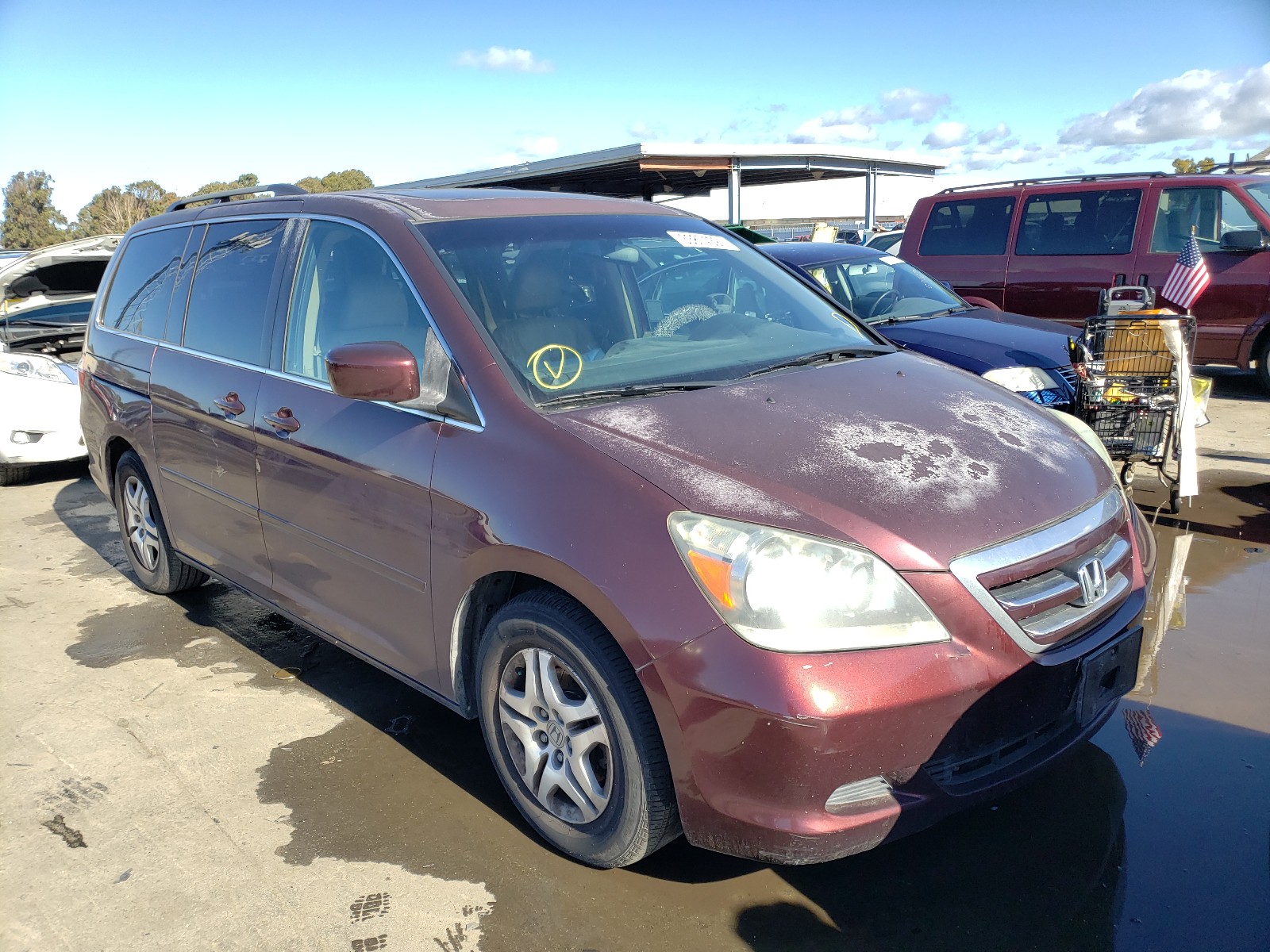 HONDA ODYSSEY EX 2007 5fnrl38677b422819