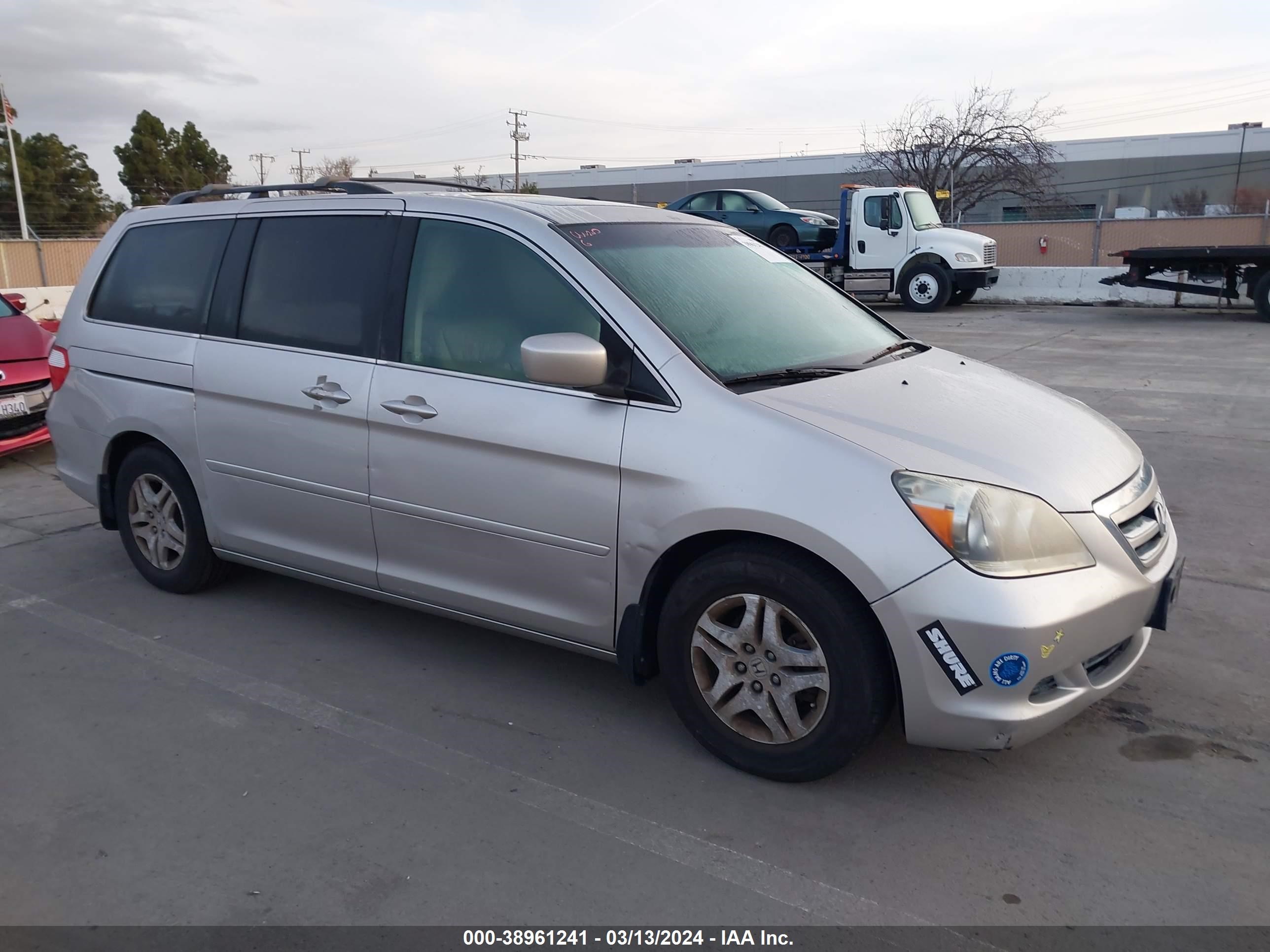 HONDA ODYSSEY 2007 5fnrl38677b453505