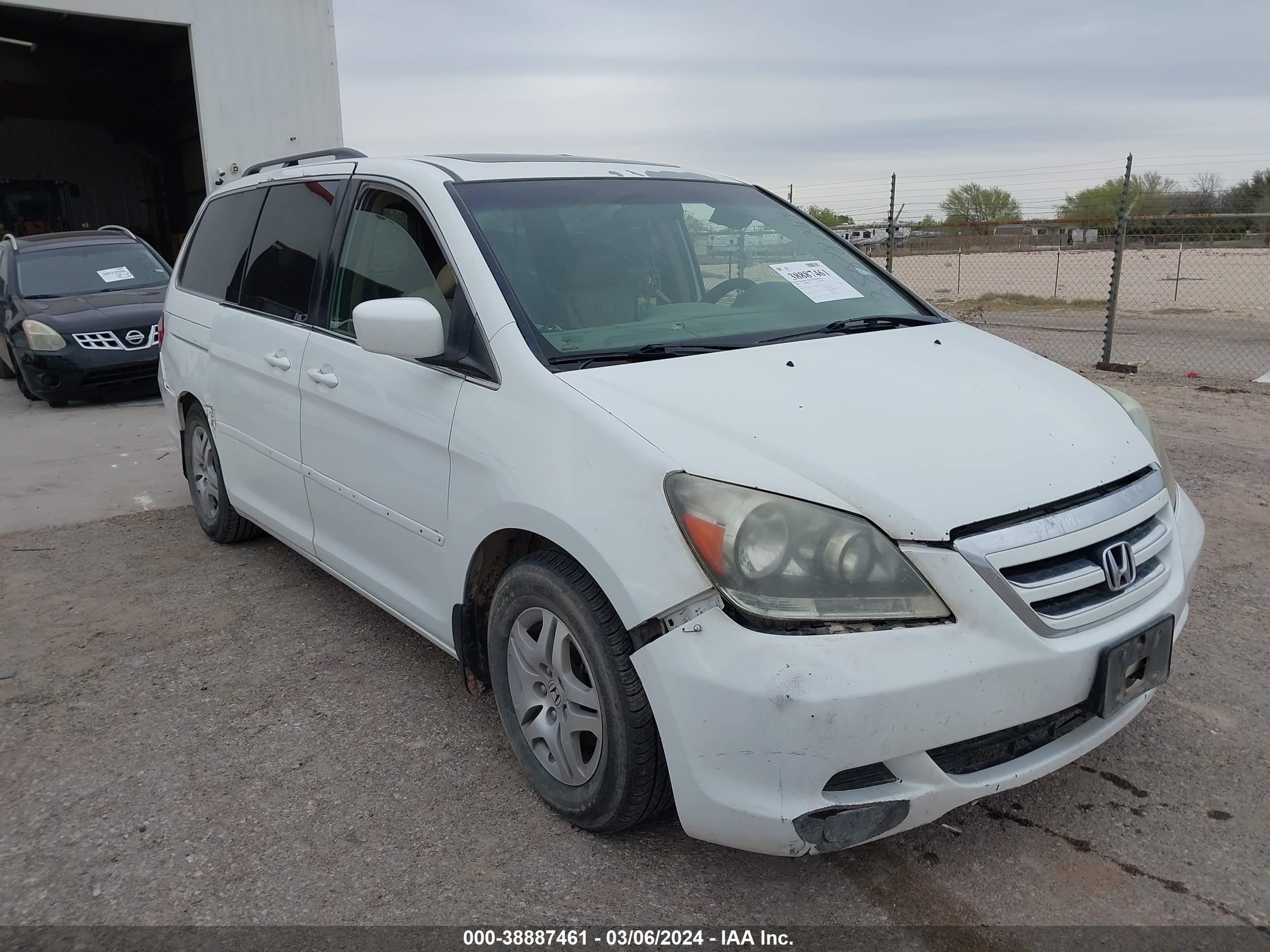 HONDA ODYSSEY 2007 5fnrl38677b456789