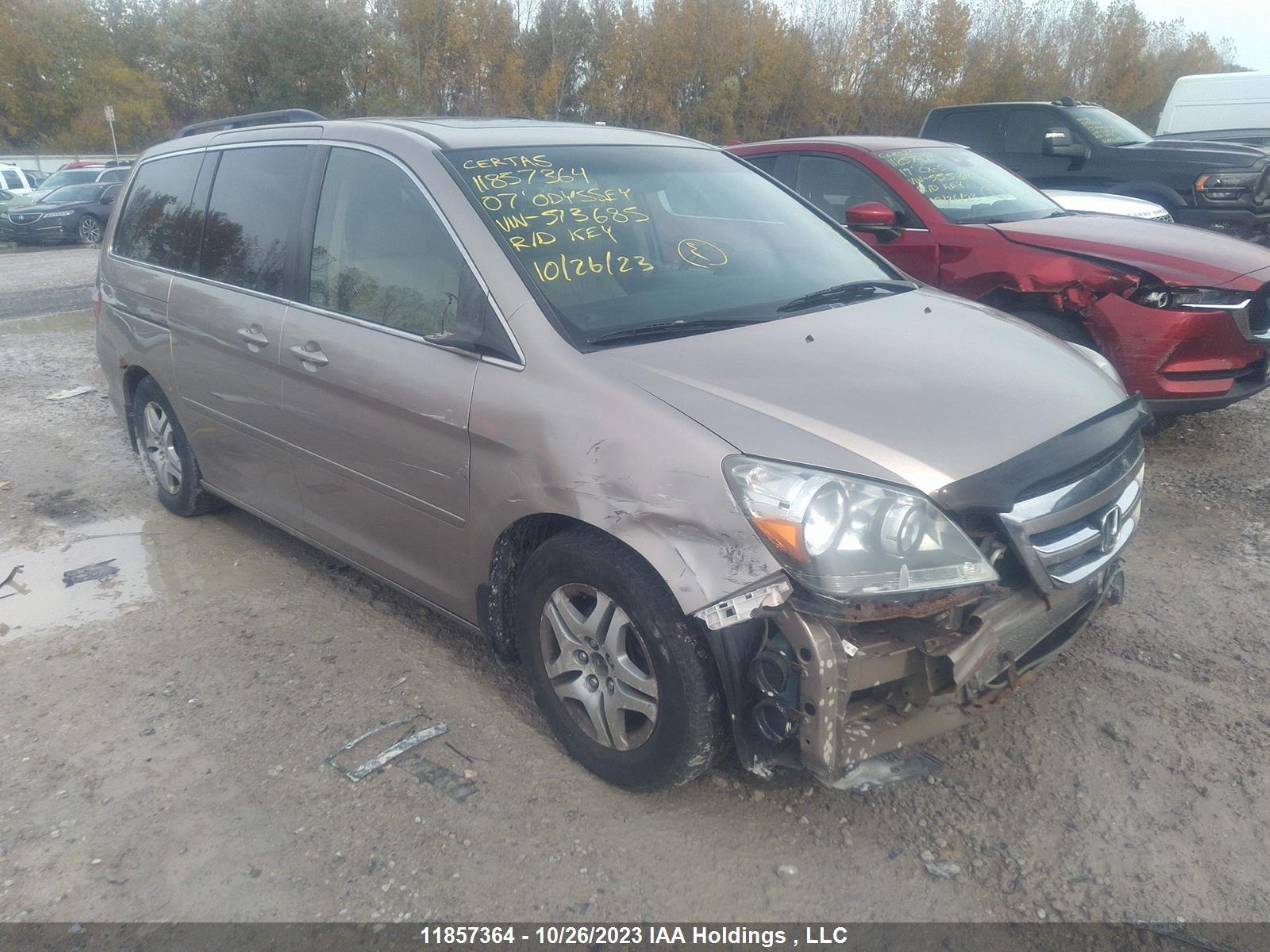 HONDA ODYSSEY 2007 5fnrl38677b513685