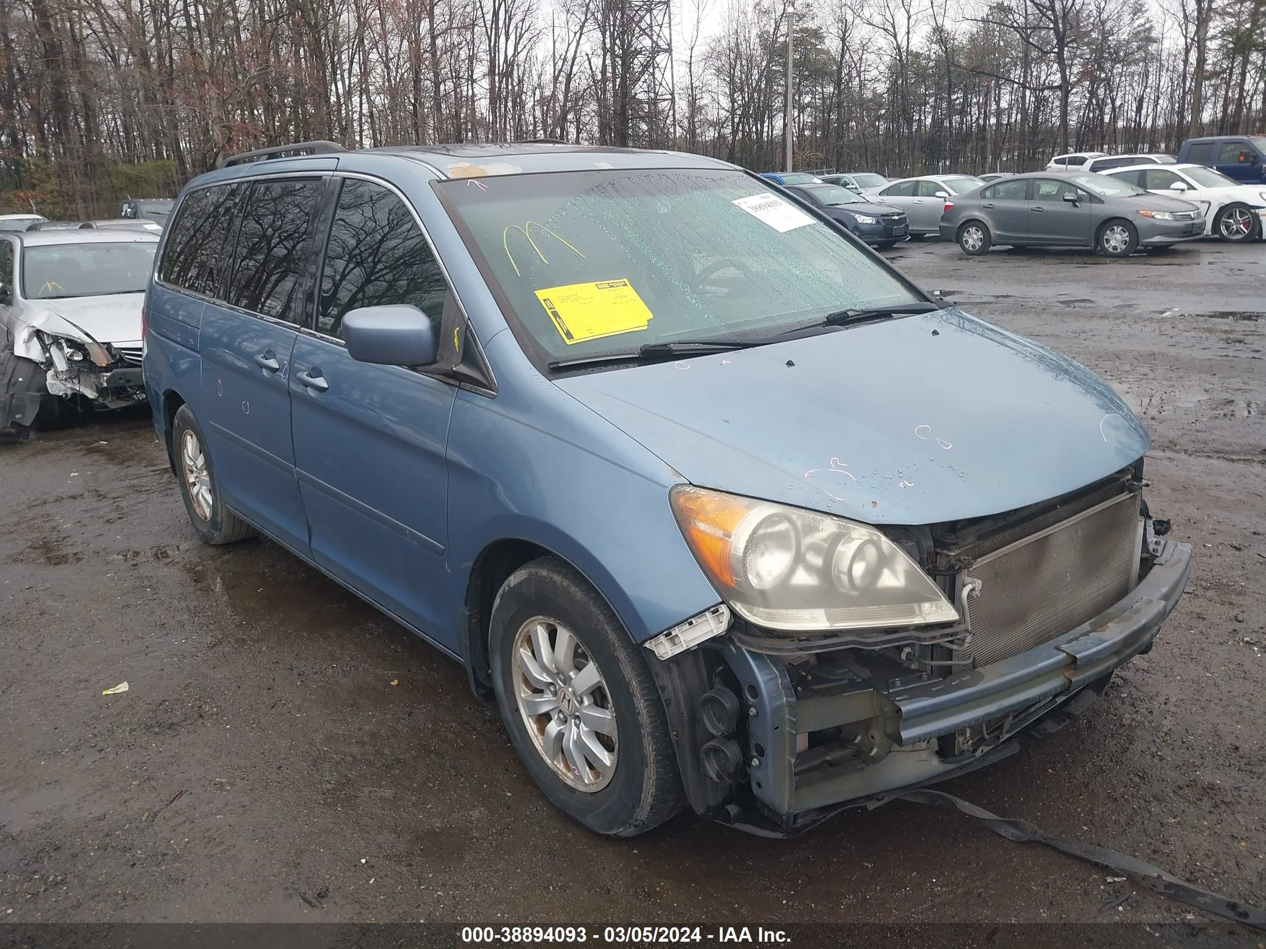 HONDA ODYSSEY 2009 5fnrl38689b003641