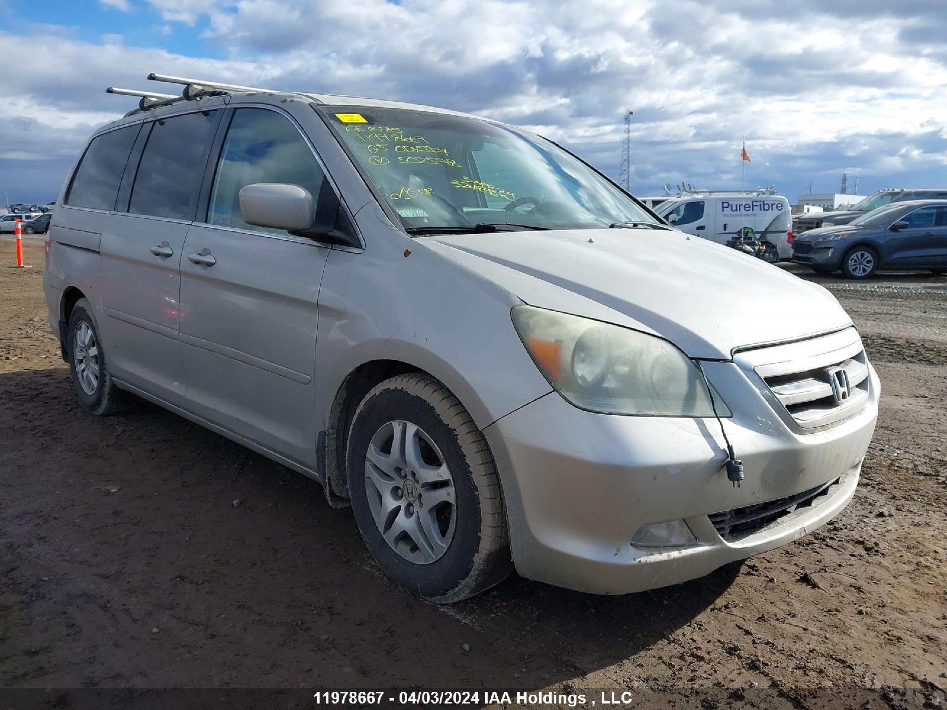 HONDA ODYSSEY 2005 5fnrl386x5b502578