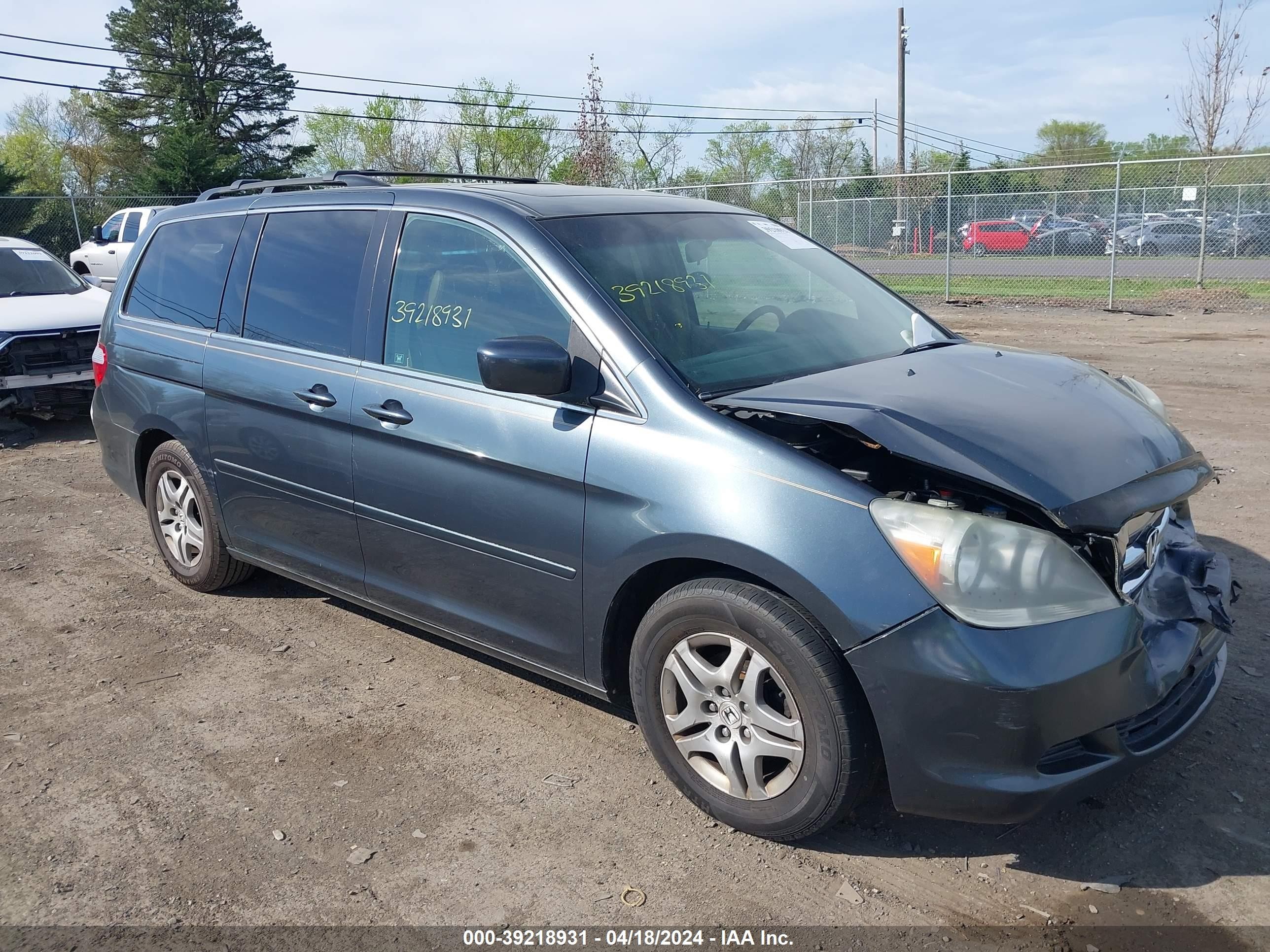 HONDA ODYSSEY 2006 5fnrl386x6b402627