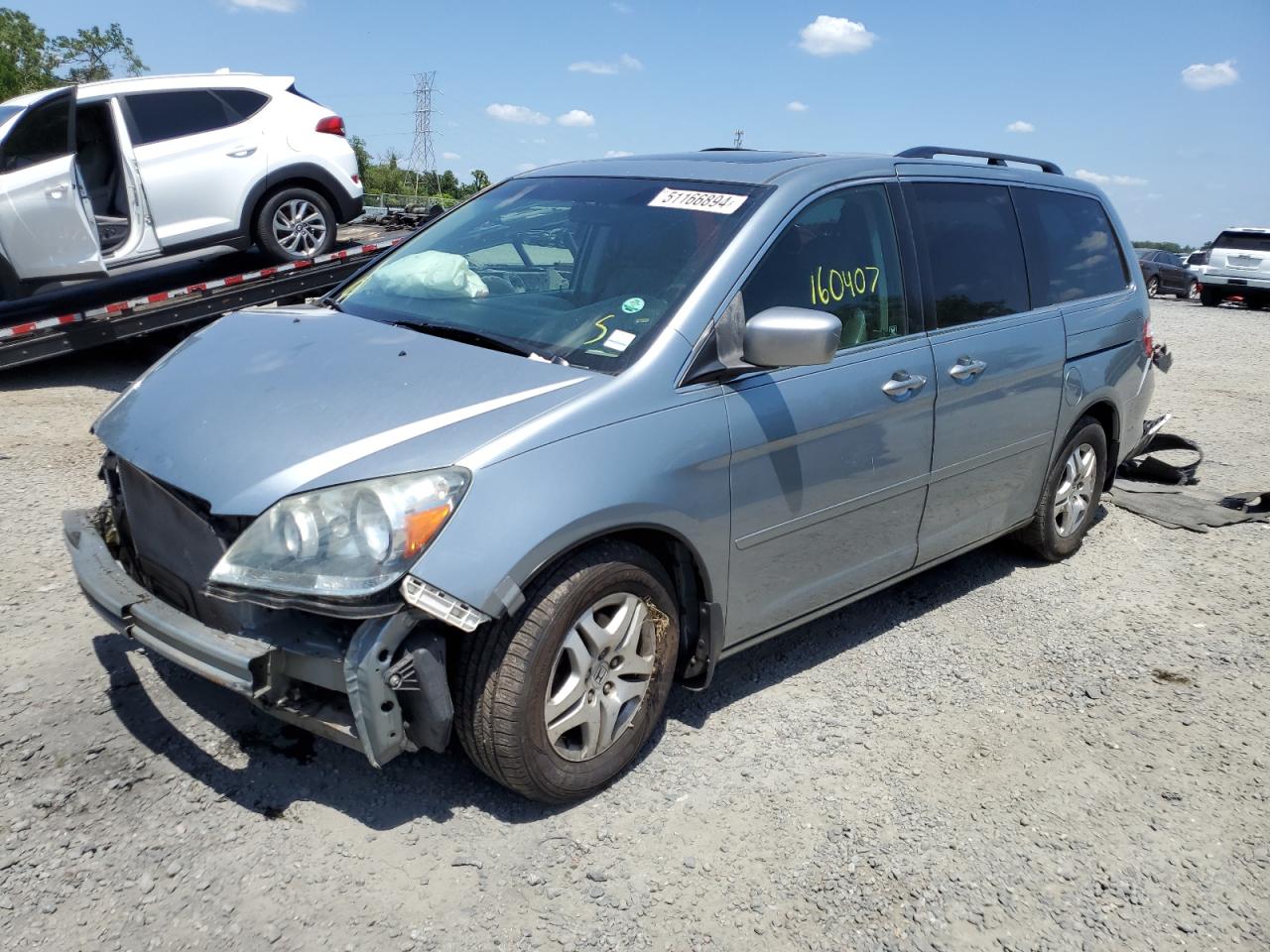 HONDA ODYSSEY 2007 5fnrl38717b101156