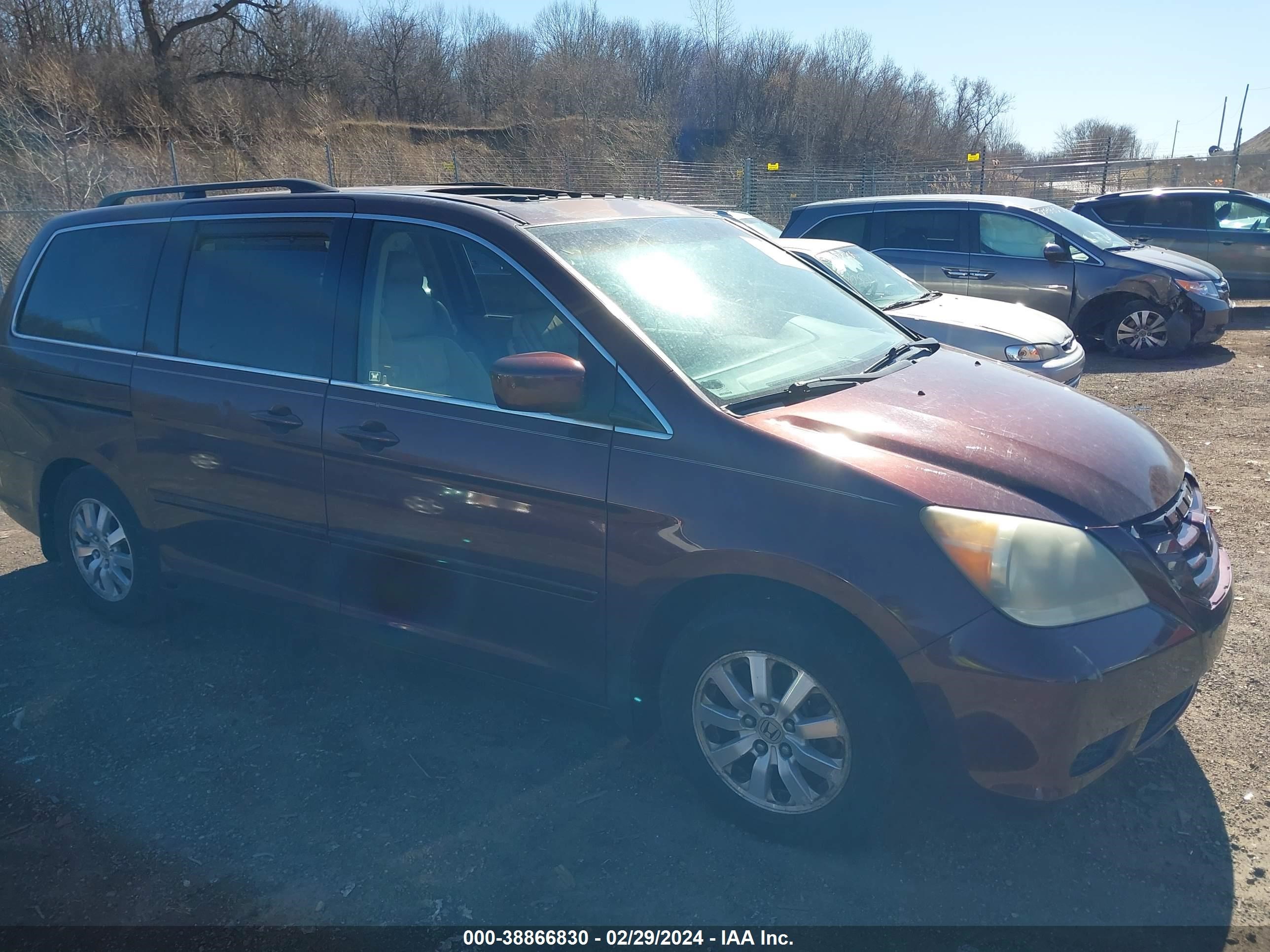 HONDA ODYSSEY 2008 5fnrl38718b049285