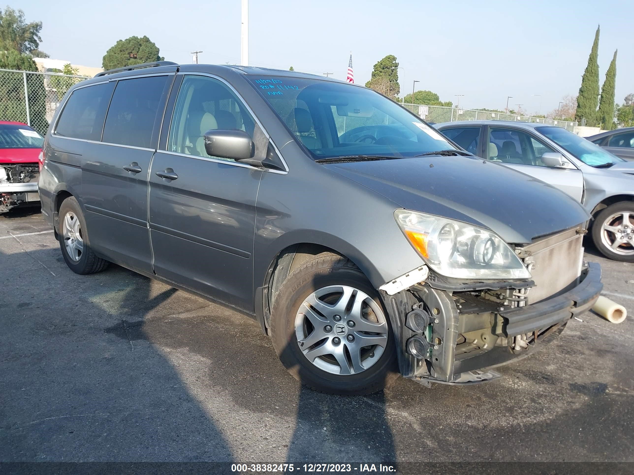 HONDA ODYSSEY 2007 5fnrl38737b080617