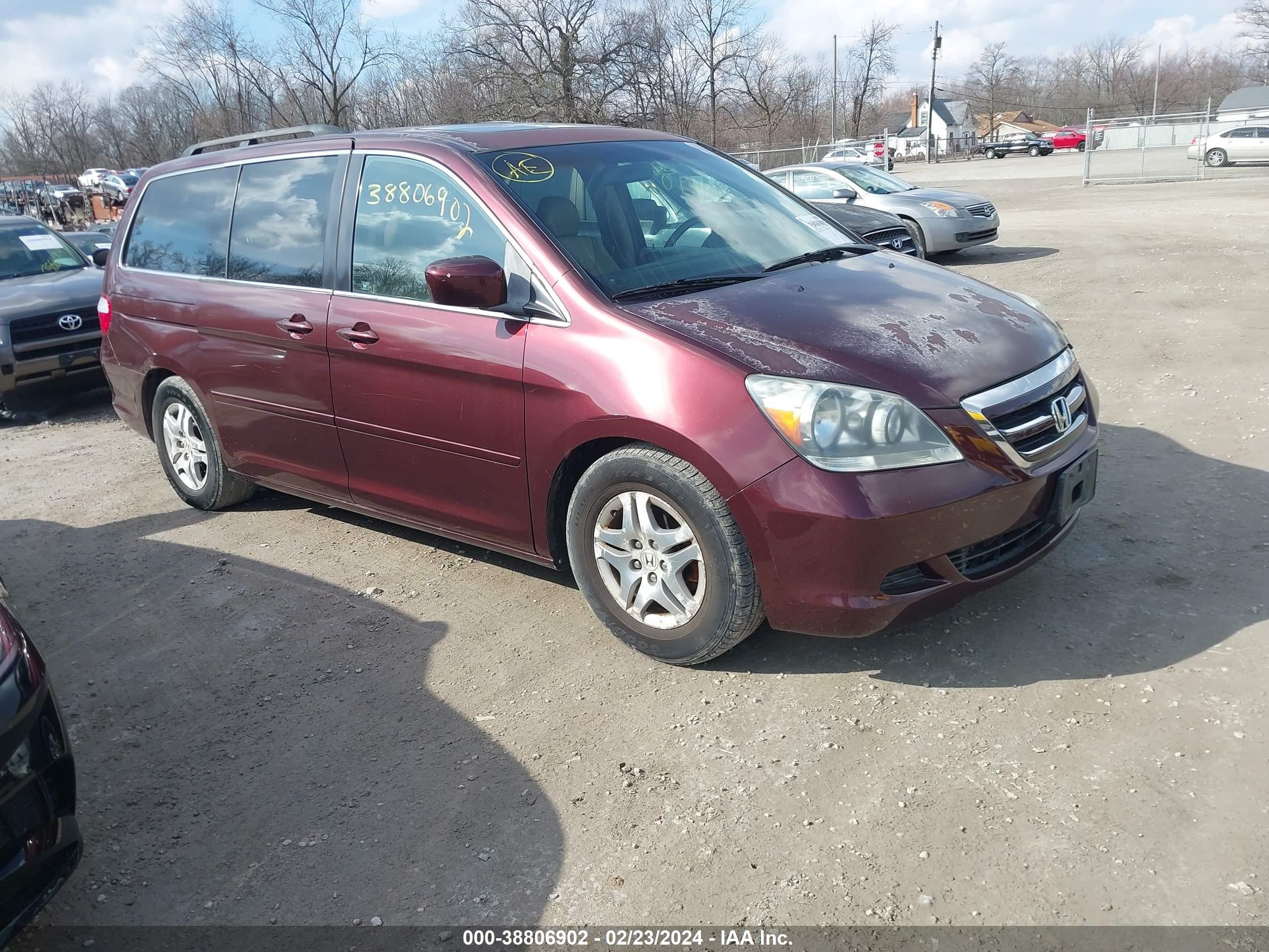 HONDA ODYSSEY 2007 5fnrl38737b450772