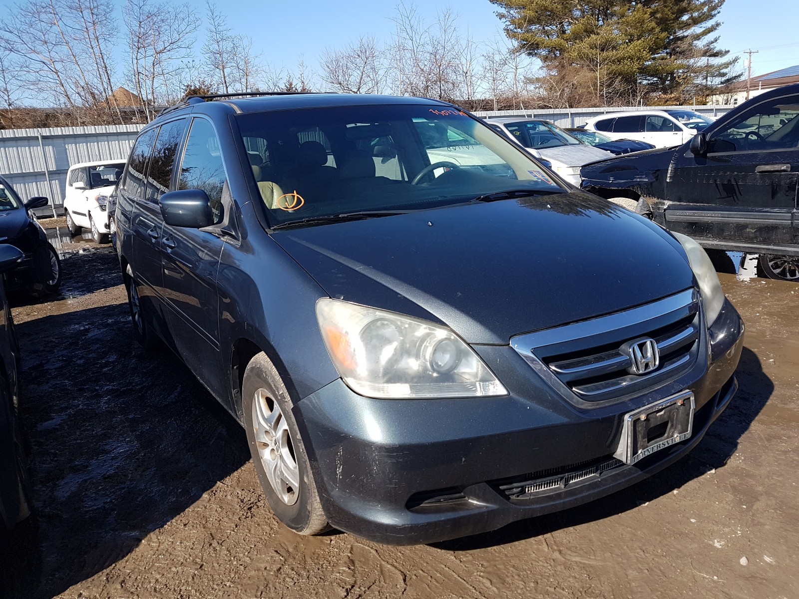 HONDA ODYSSEY EX 2005 5fnrl38745b080025