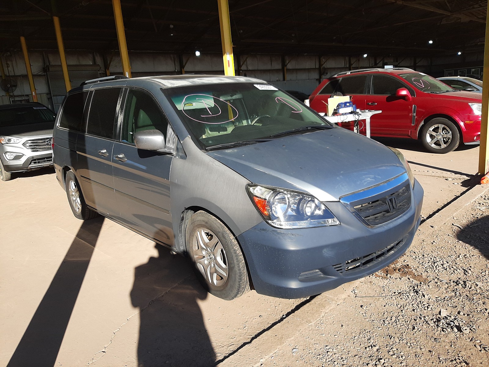 HONDA ODYSSEY EX 2007 5fnrl38747b019986