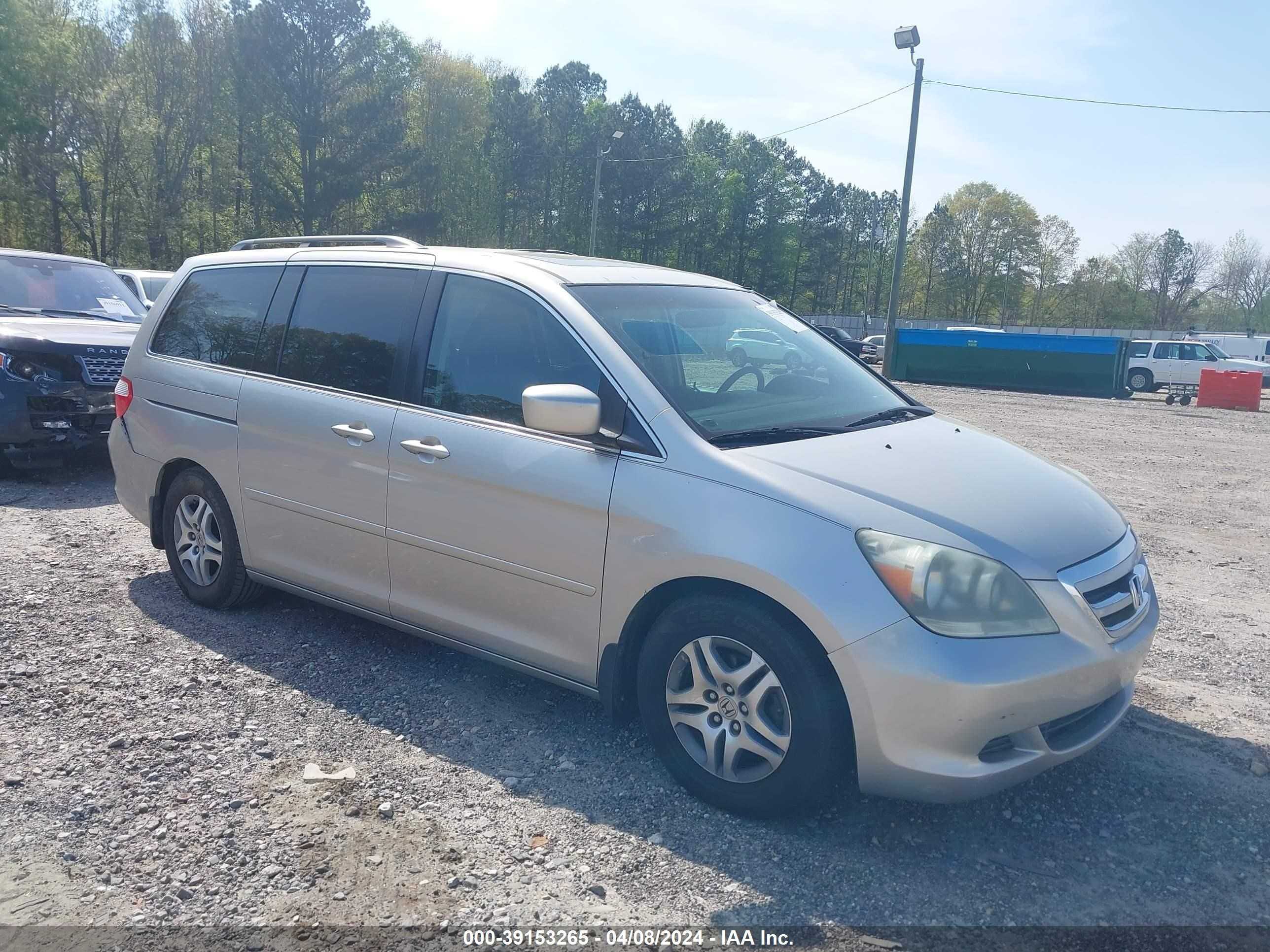 HONDA ODYSSEY 2007 5fnrl38747b042510