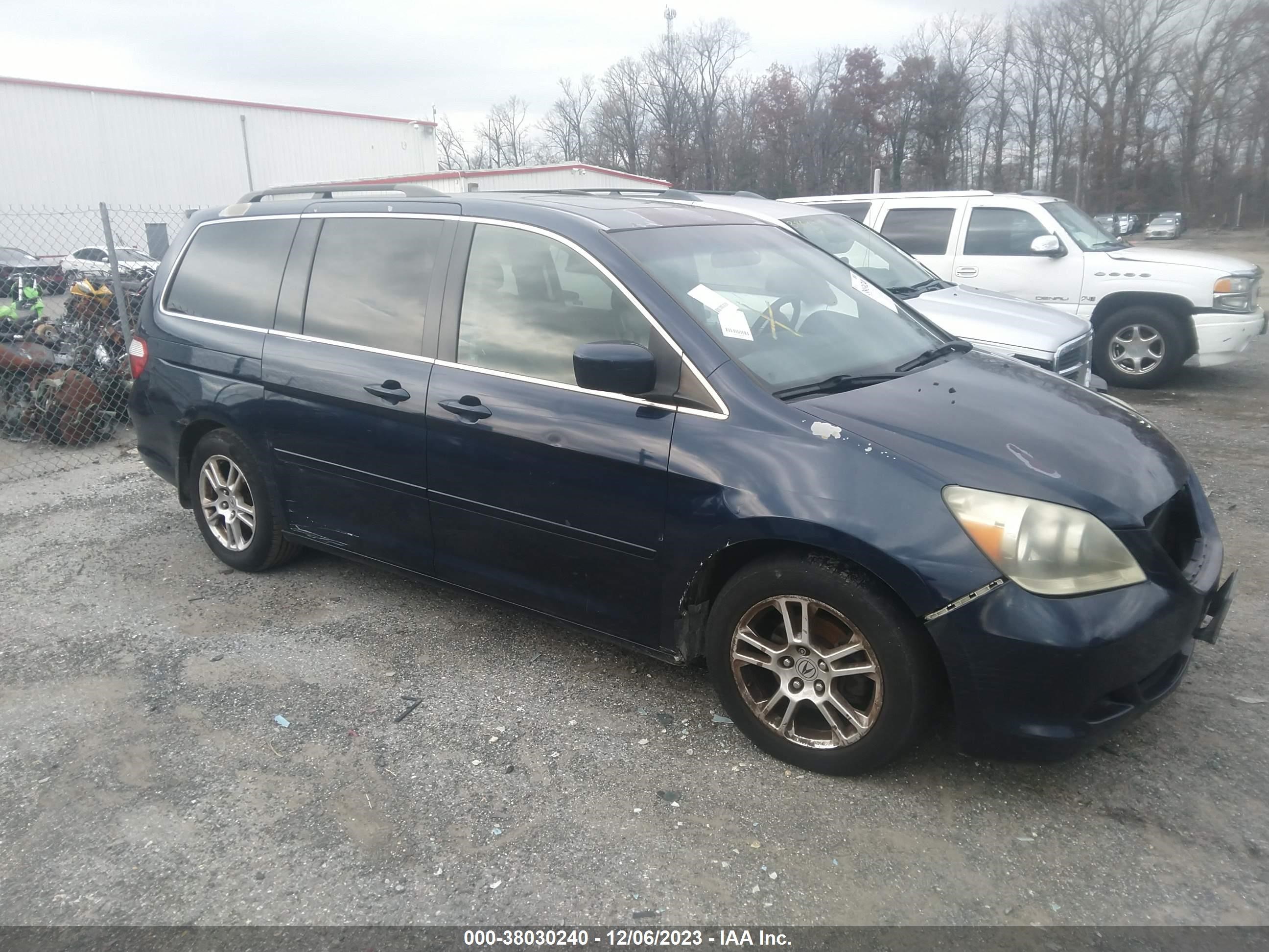 HONDA ODYSSEY 2007 5fnrl38747b043382