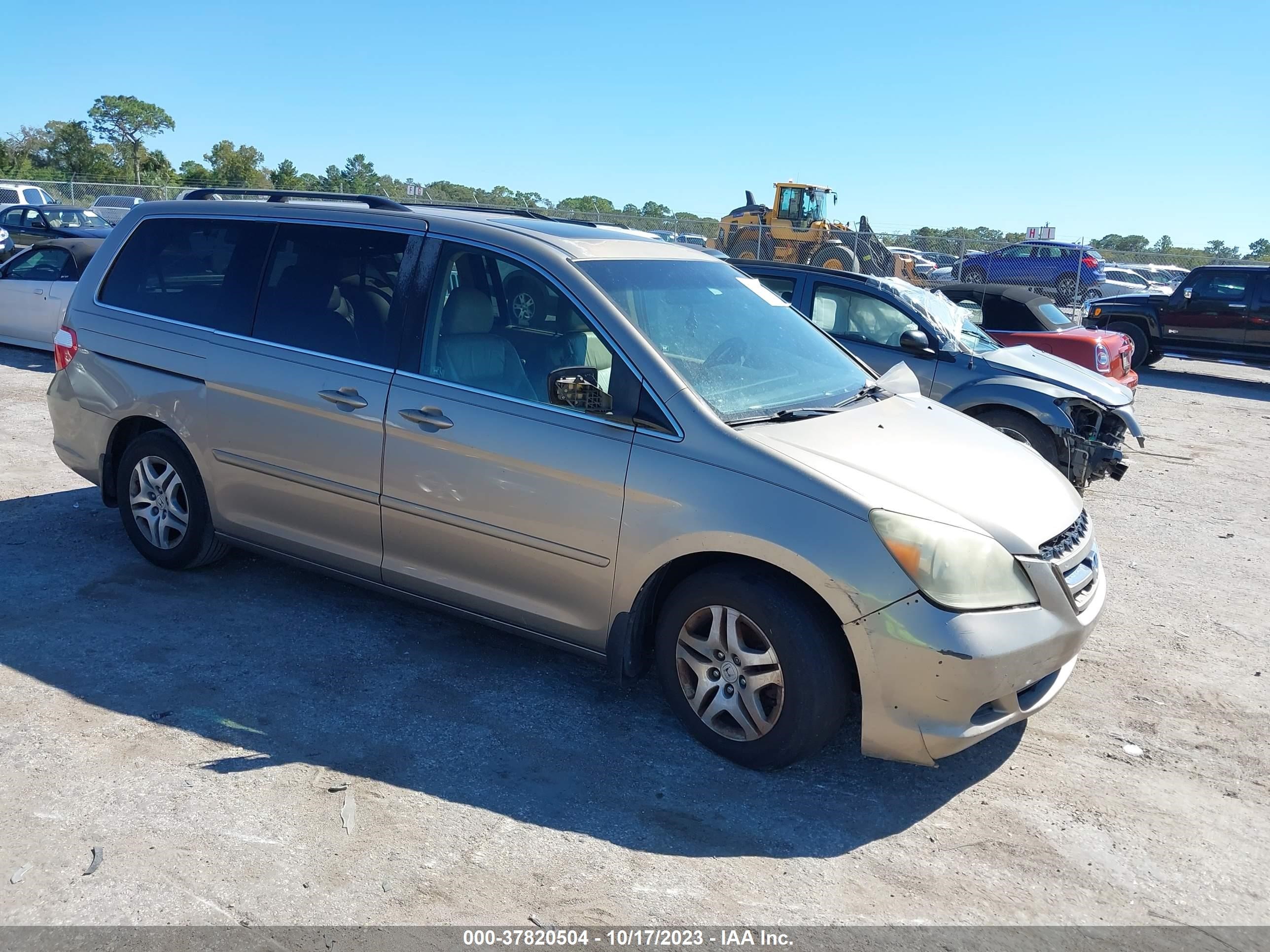 HONDA ODYSSEY 2007 5fnrl38747b427596