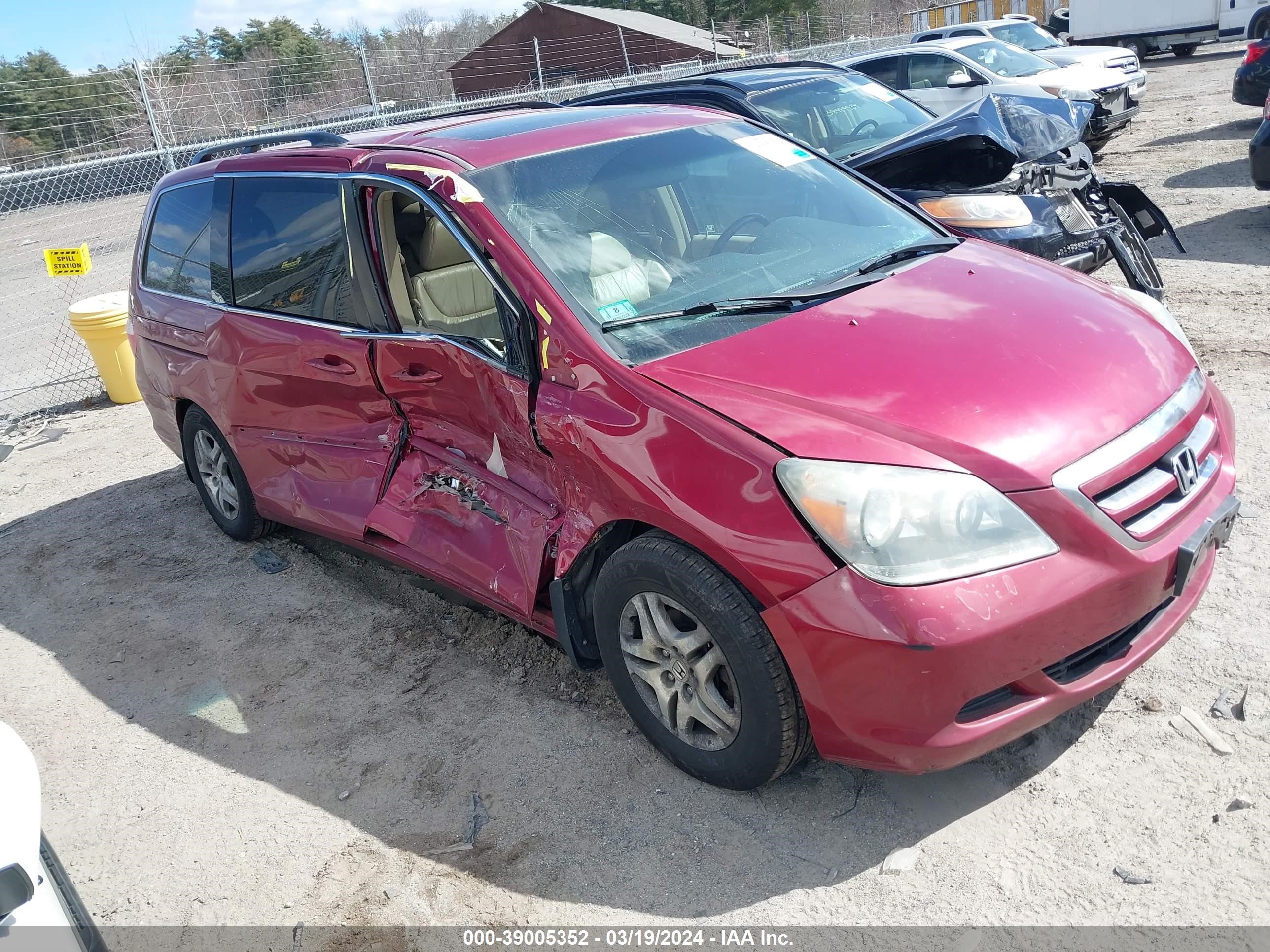 HONDA ODYSSEY 2006 5fnrl38756b026539