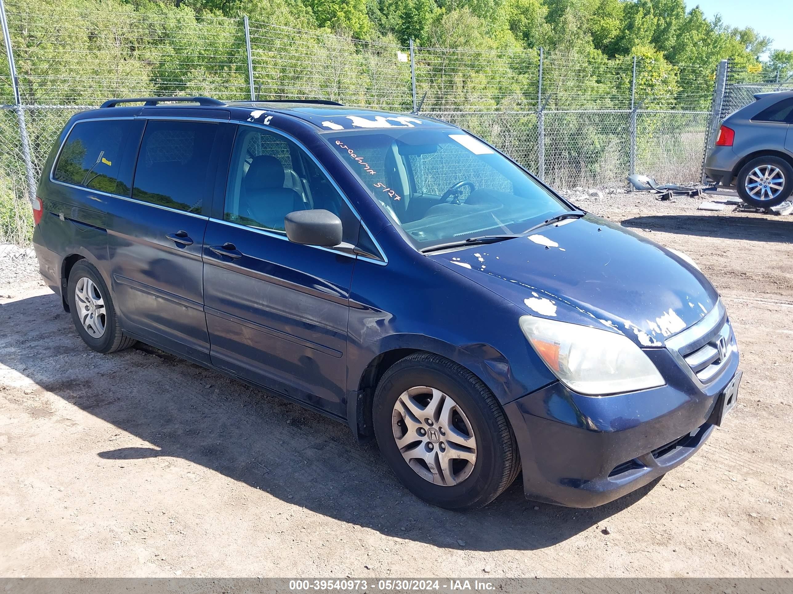 HONDA ODYSSEY 2006 5fnrl38756b089267