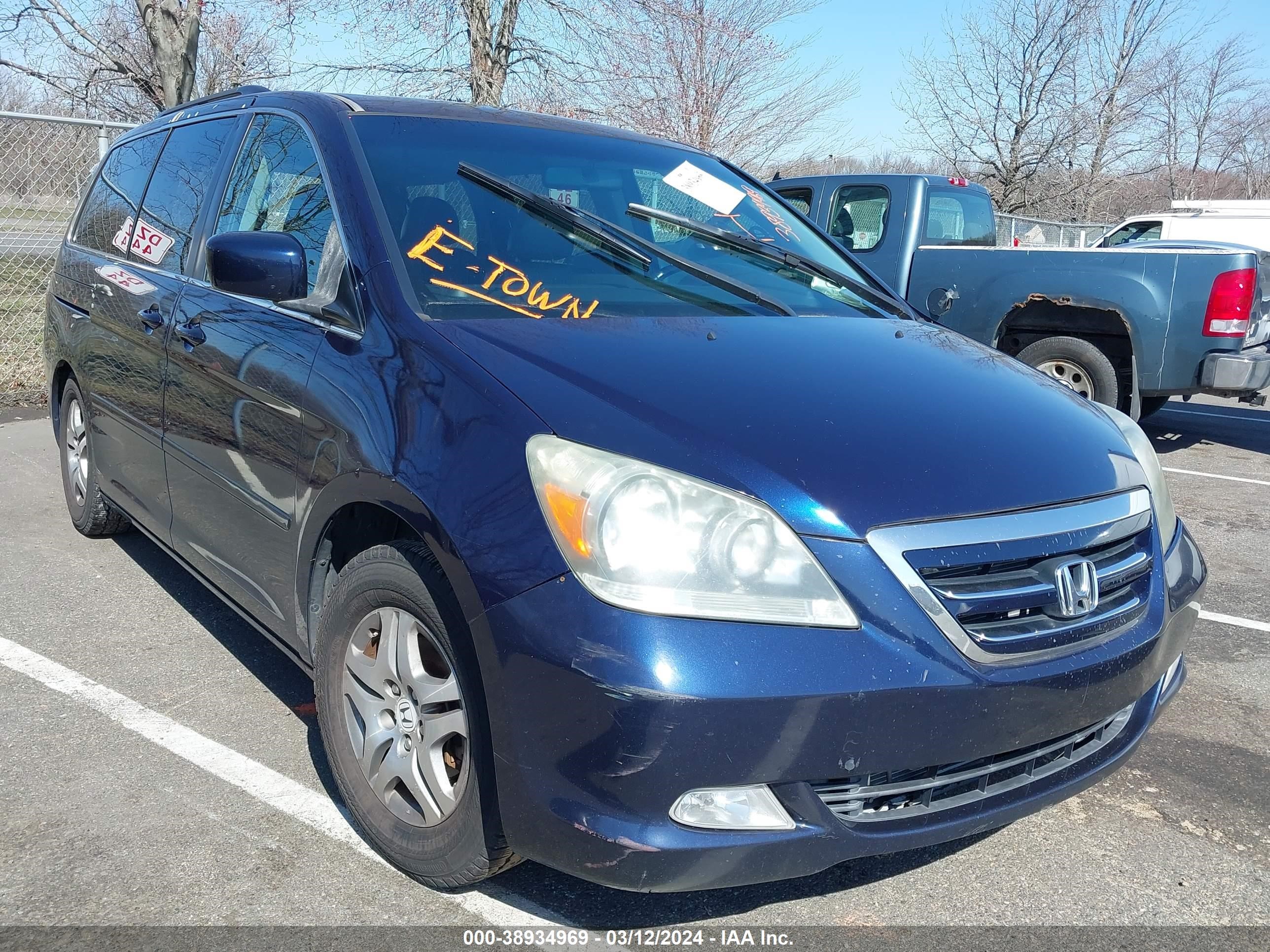 HONDA ODYSSEY 2007 5fnrl38757b026073