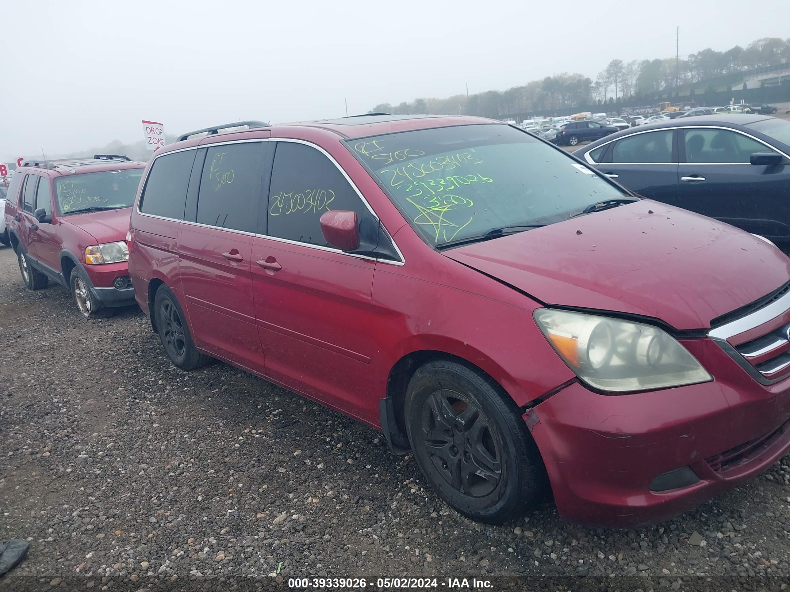 HONDA ODYSSEY 2006 5fnrl38766b419241