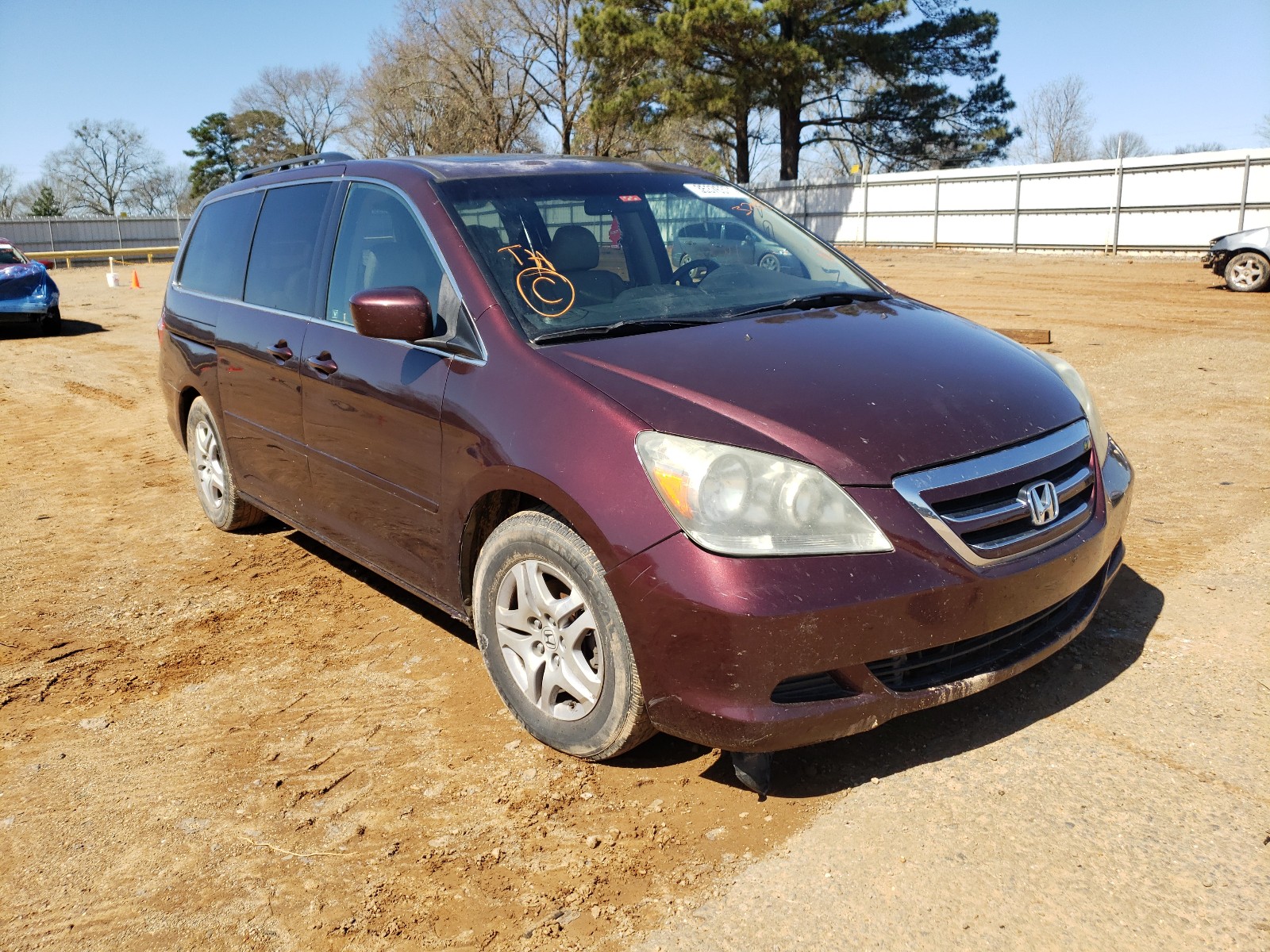 HONDA ODYSSEY EX 2007 5fnrl38777b093709