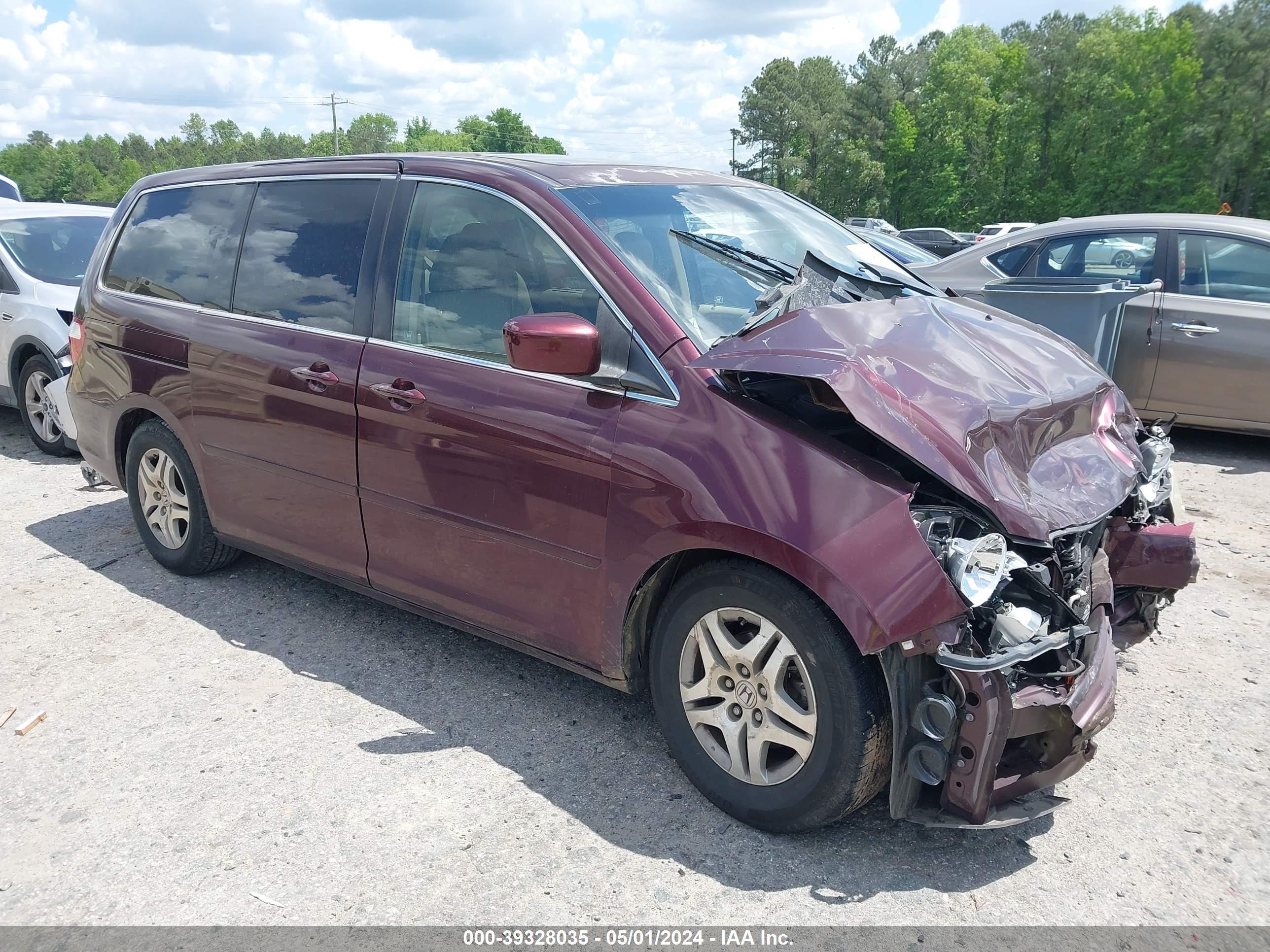 HONDA ODYSSEY 2007 5fnrl38777b458275