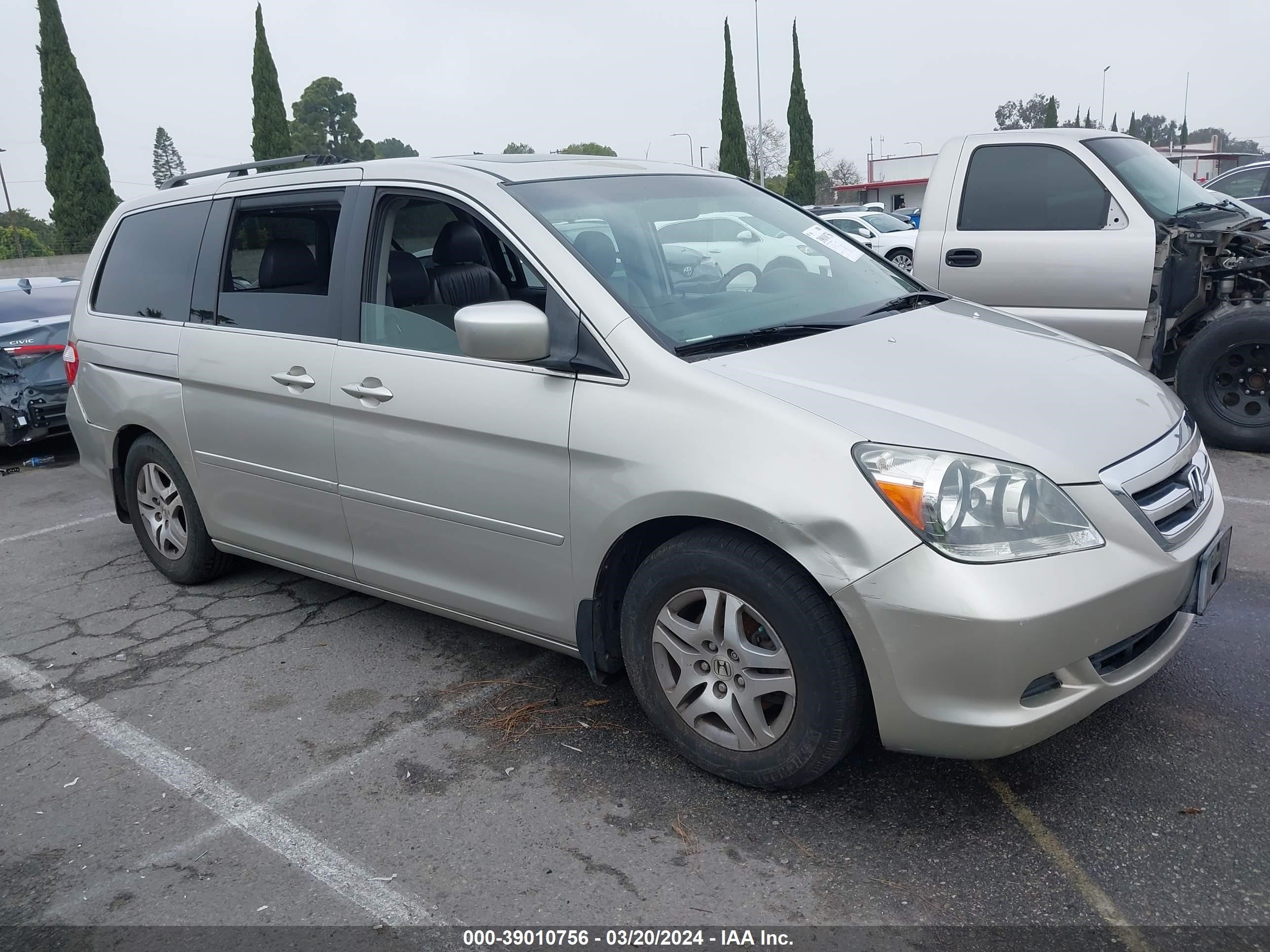 HONDA ODYSSEY 2006 5fnrl38786b019472