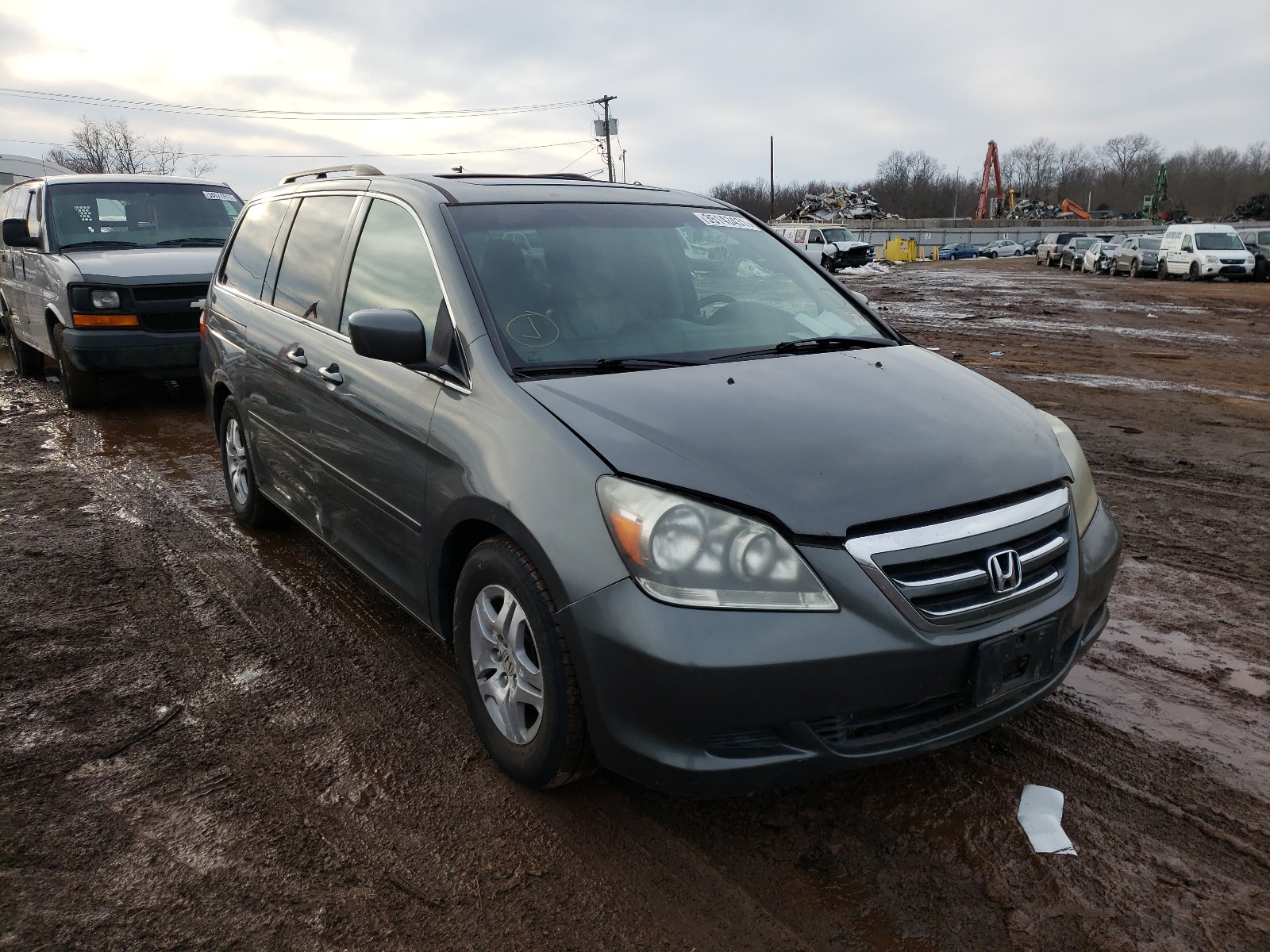 HONDA ODYSSEY EX 2007 5fnrl38787b453117