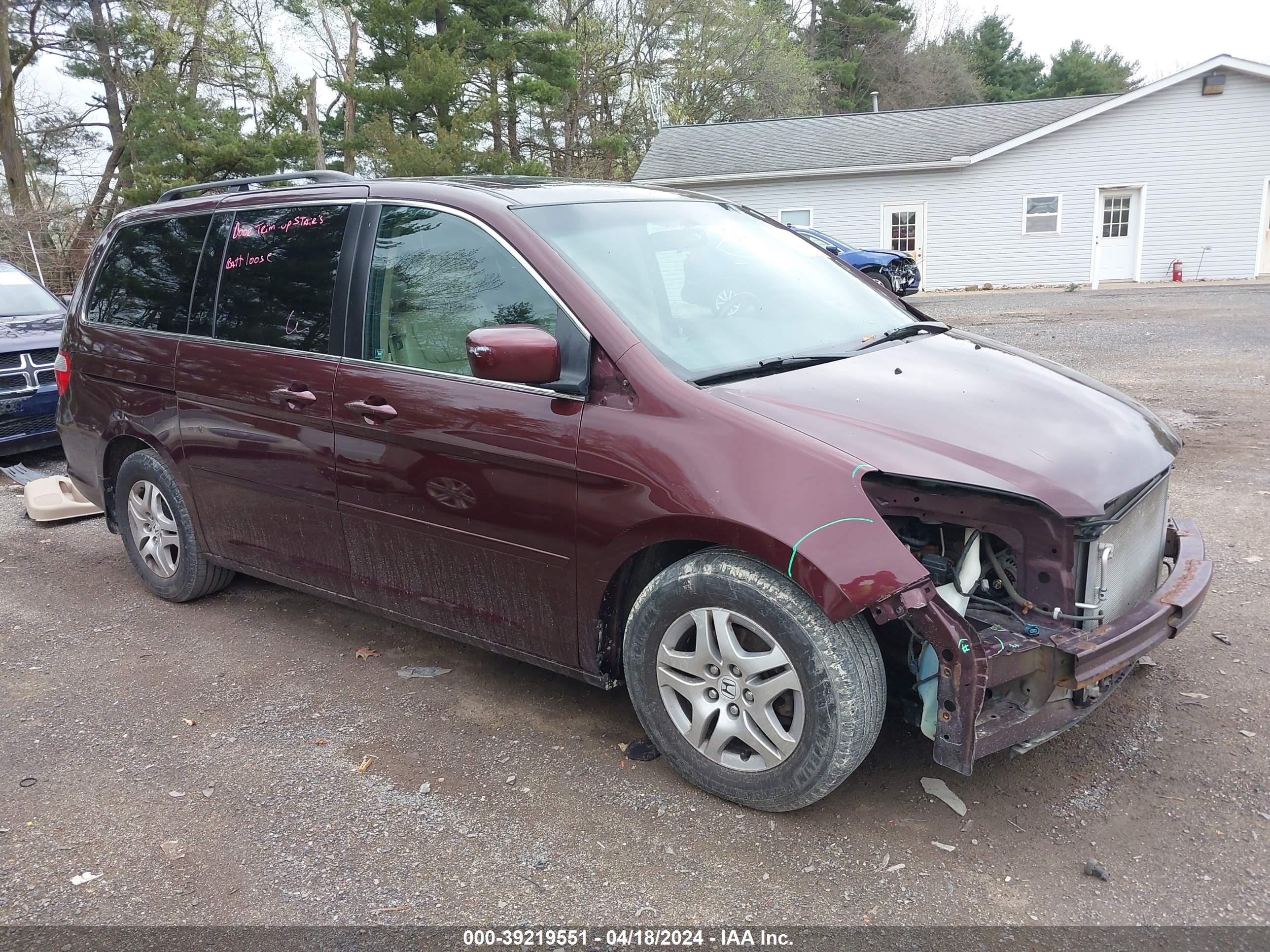 HONDA ODYSSEY 2007 5fnrl38797b462912