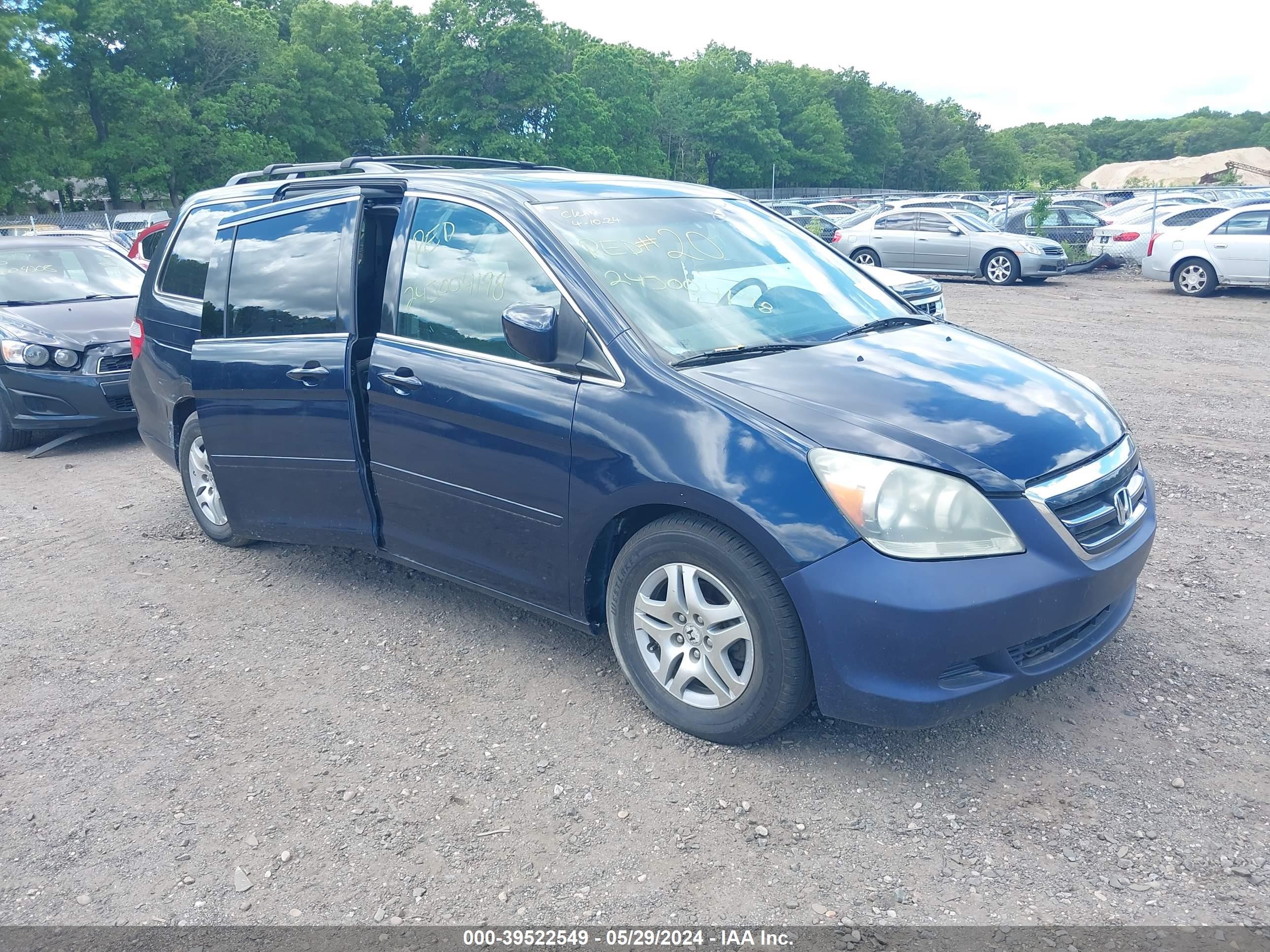 HONDA ODYSSEY 2006 5fnrl387x6b040064