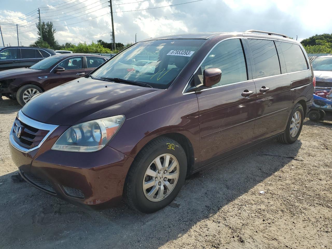 HONDA ODYSSEY 2008 5fnrl387x8b029343