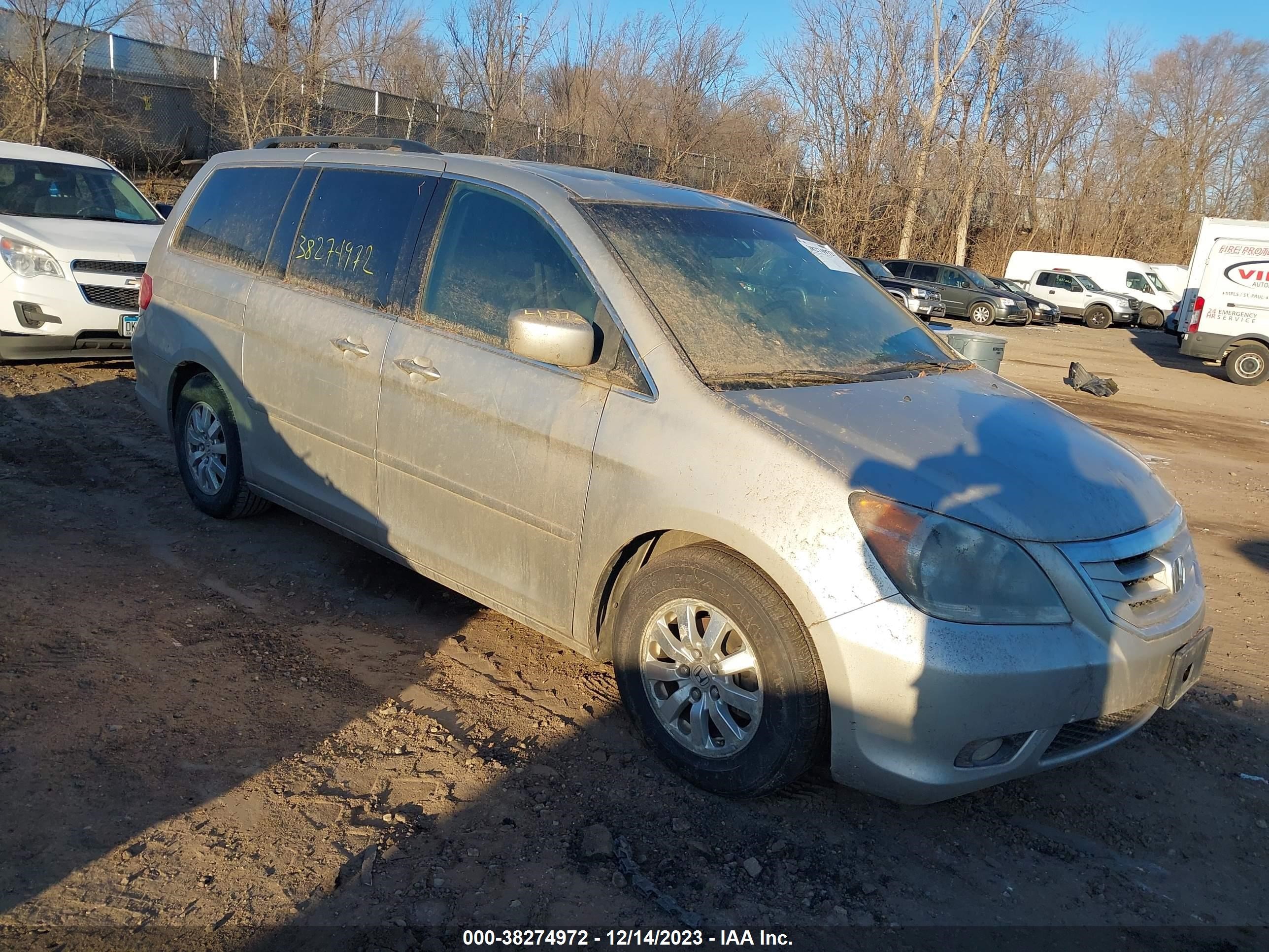 HONDA ODYSSEY 2008 5fnrl387x8b402820