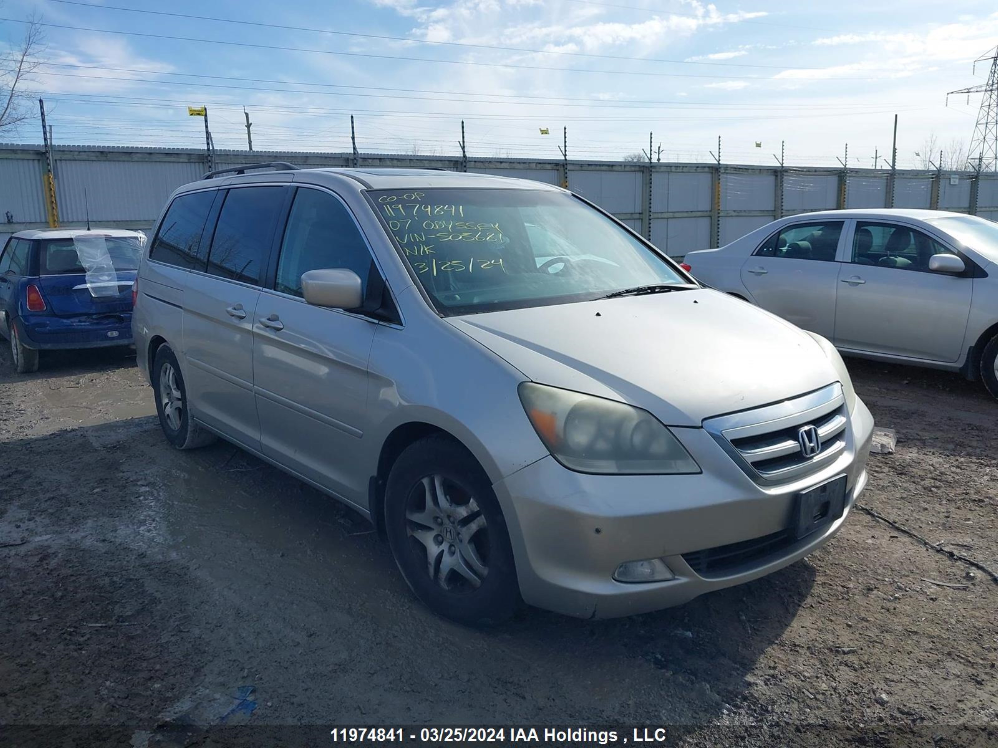 HONDA ODYSSEY 2007 5fnrl38817b505681