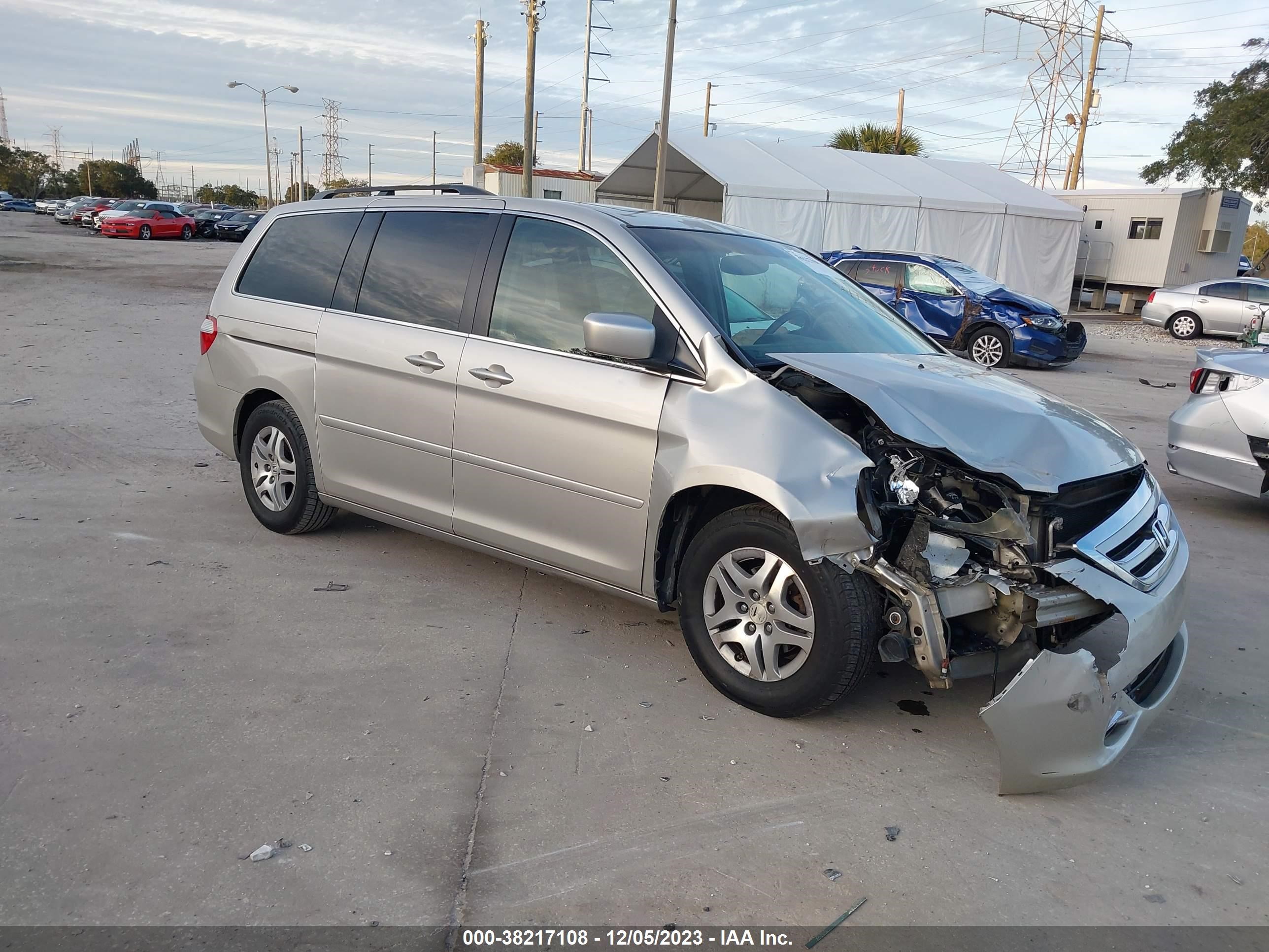 HONDA ODYSSEY 2007 5fnrl38827b017369