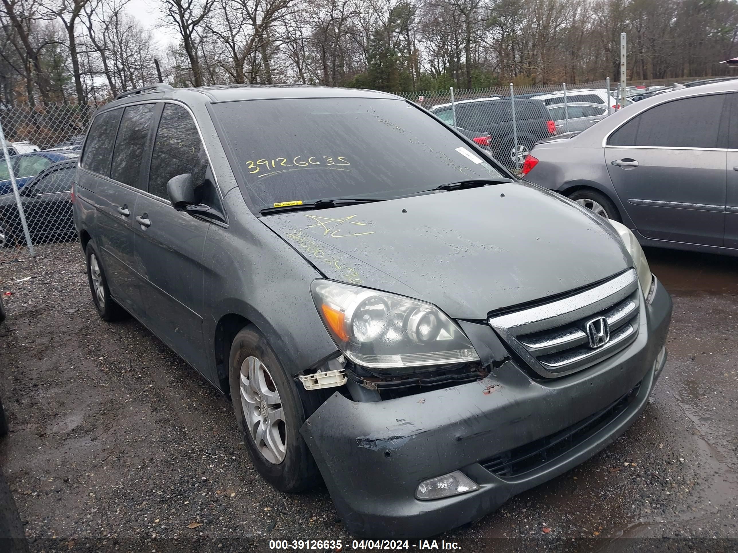 HONDA ODYSSEY 2007 5fnrl38837b107260